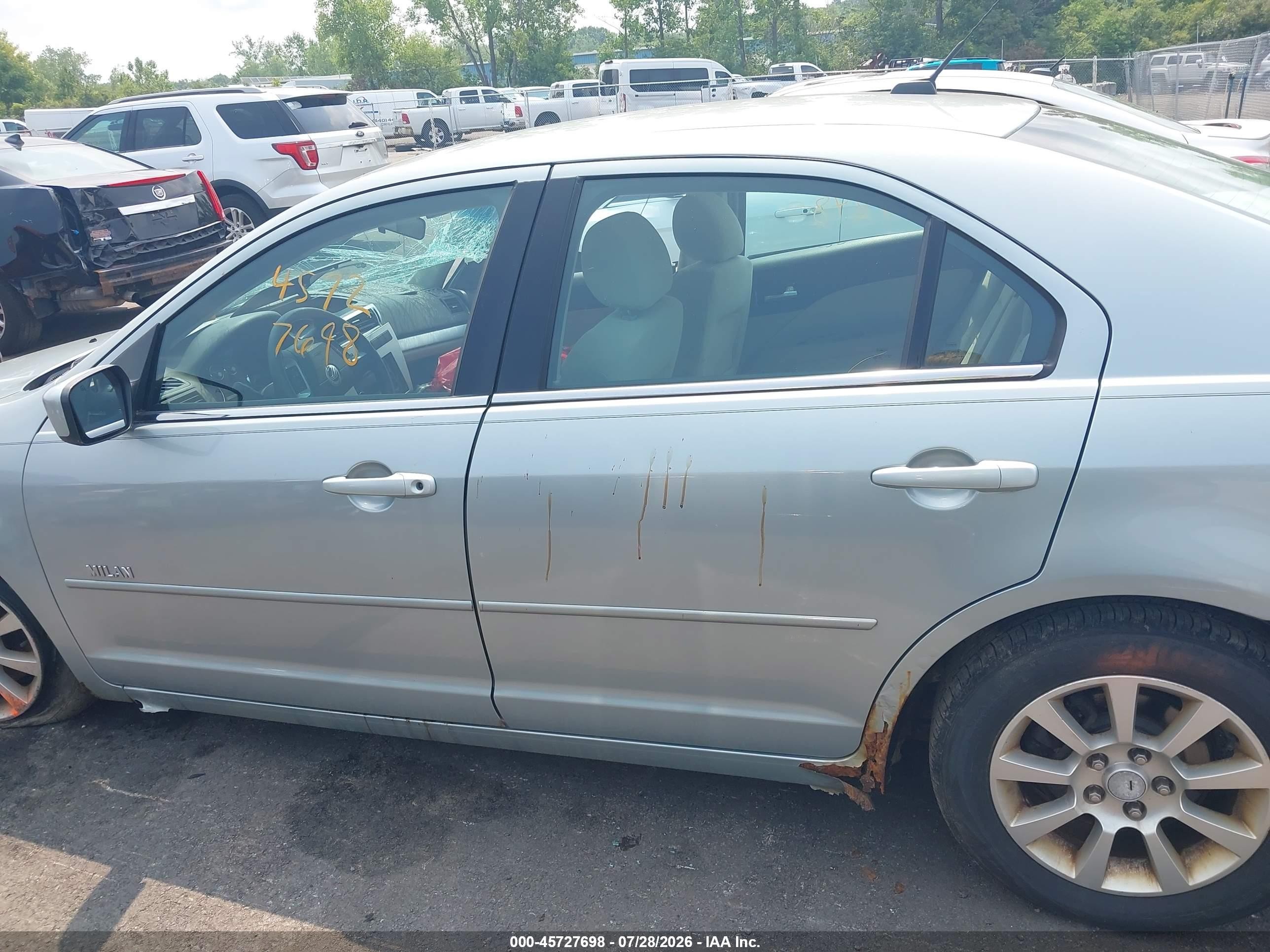 2007 Mercury Milan I4 (100a) Blue vin: 3MEHM07Z47R649028
