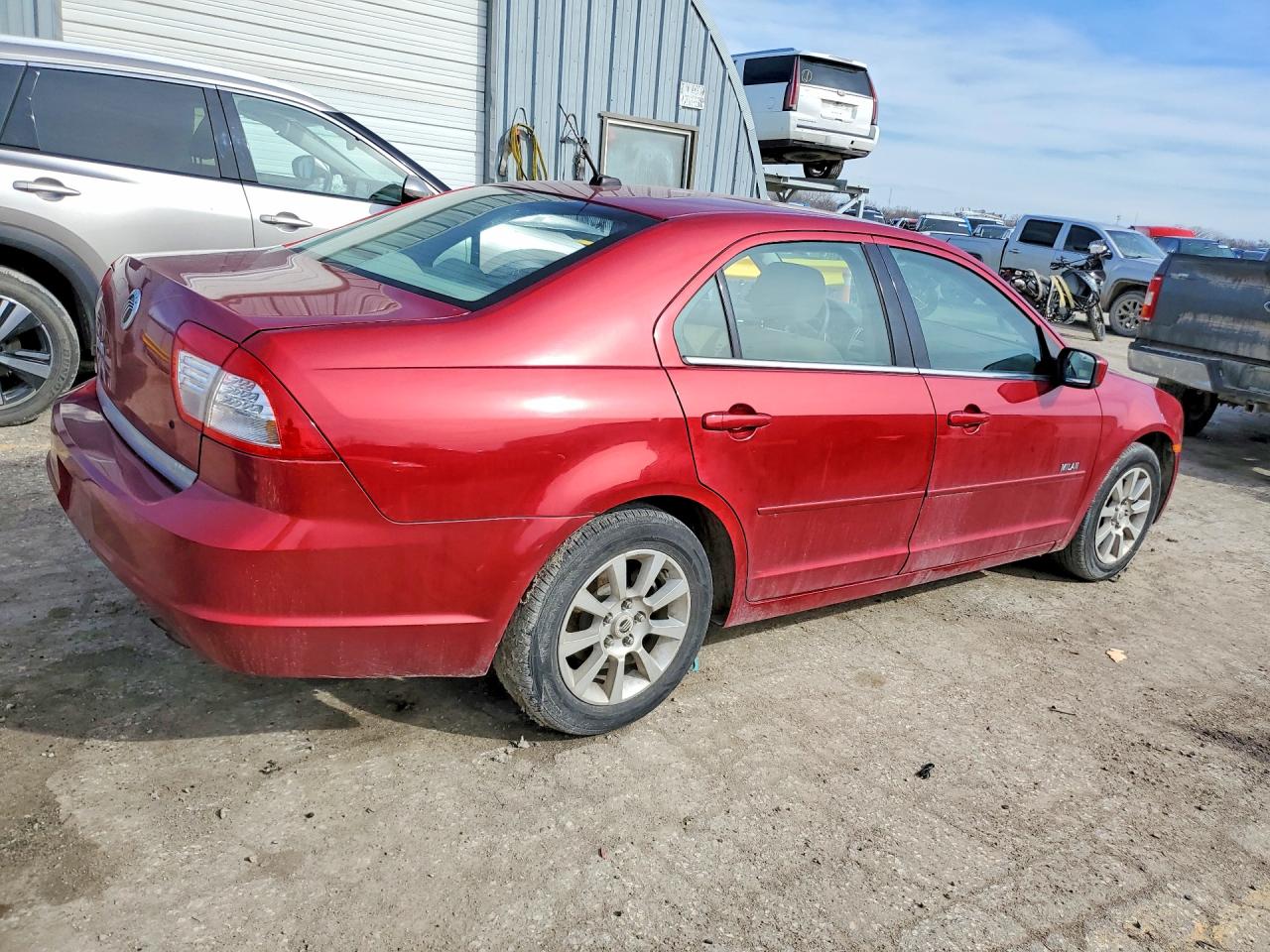 2008 Merc Milan Красный vin: 3MEHM07Z68R611429