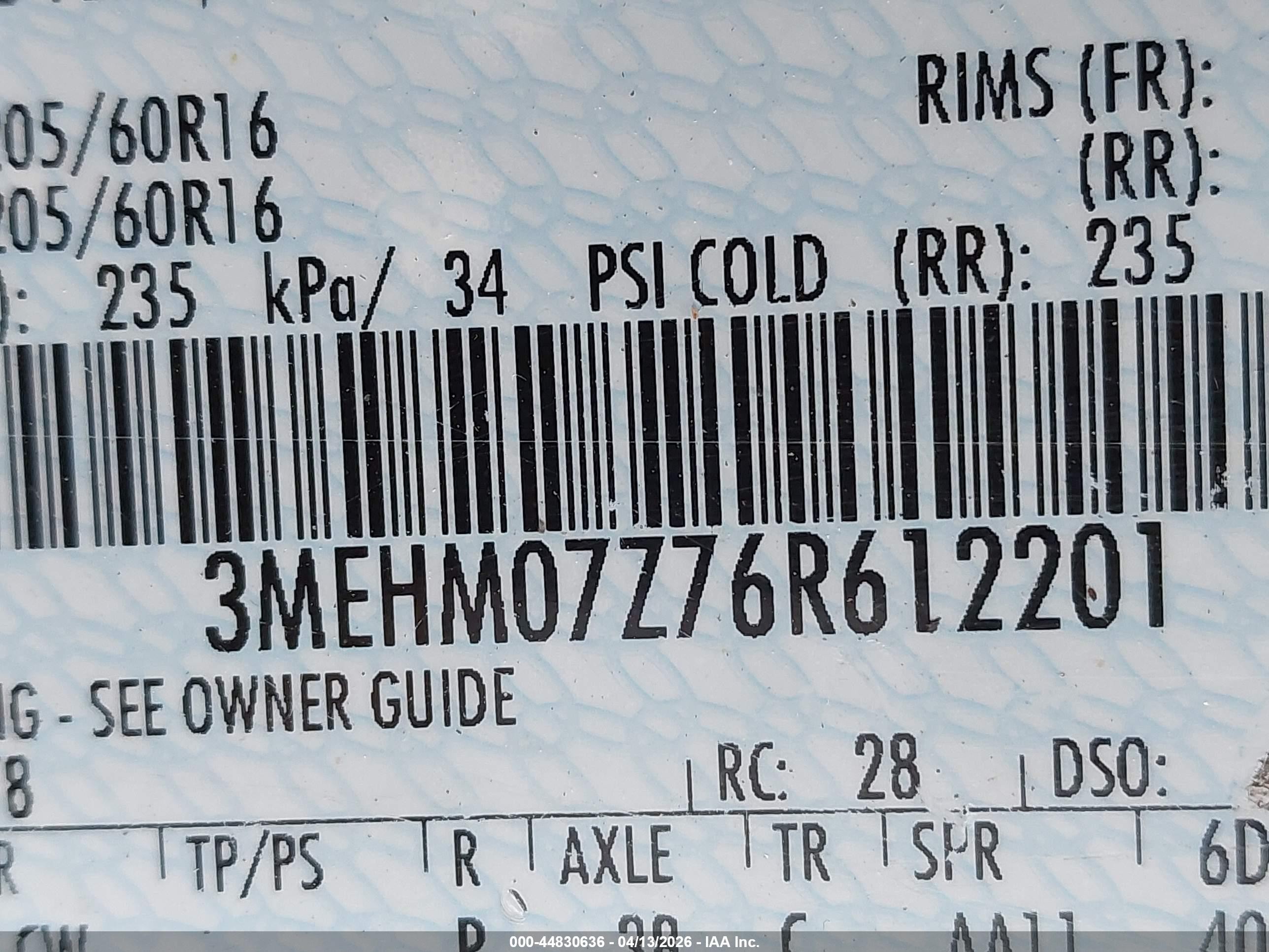 2006 Mercury Milan I4 Gray vin: 3MEHM07Z76R612201