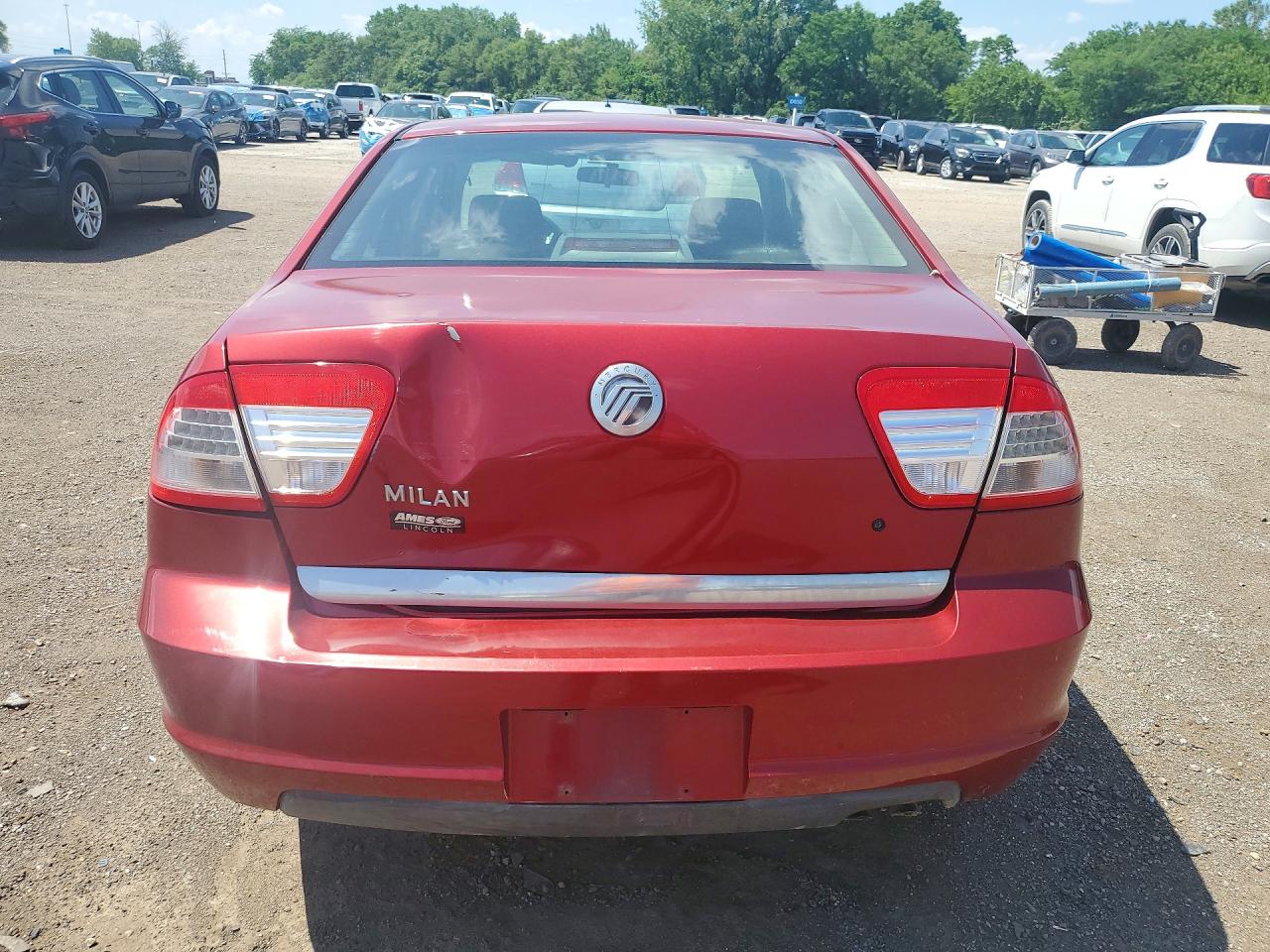 2007 Mercury Milan Темно-бордовый vin: 3MEHM07Z77R601247