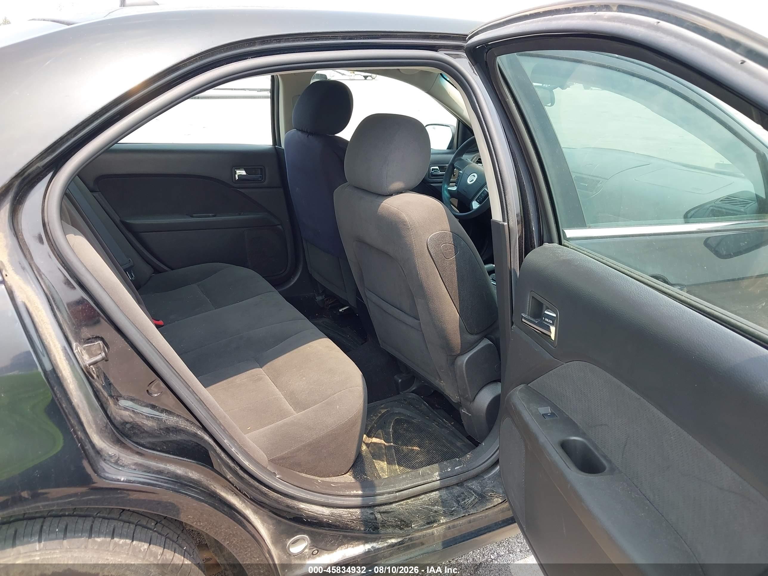 2008 Mercury Milan I4 Black vin: 3MEHM07Z78R626327
