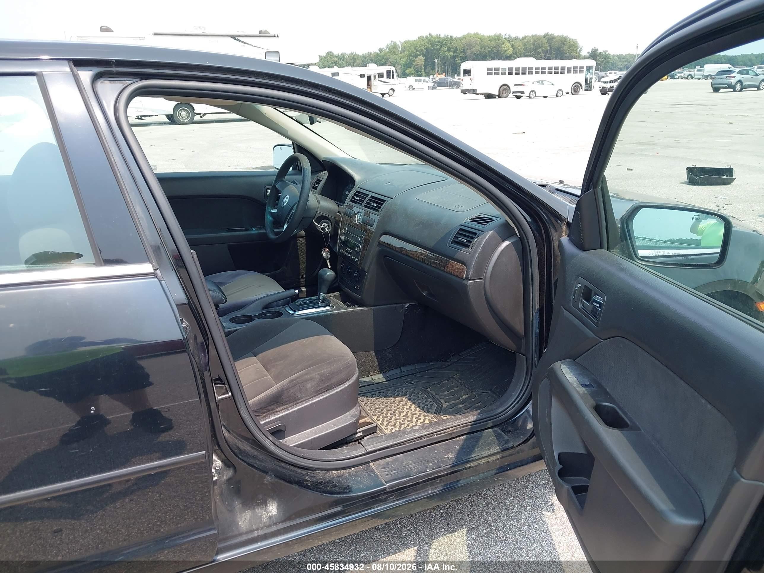 2008 Mercury Milan I4 Black vin: 3MEHM07Z78R626327