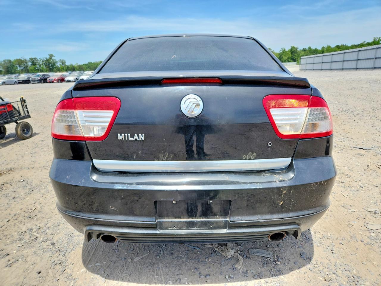 2007 Mercury Milan Black vin: 3MEHM07Z87R604416