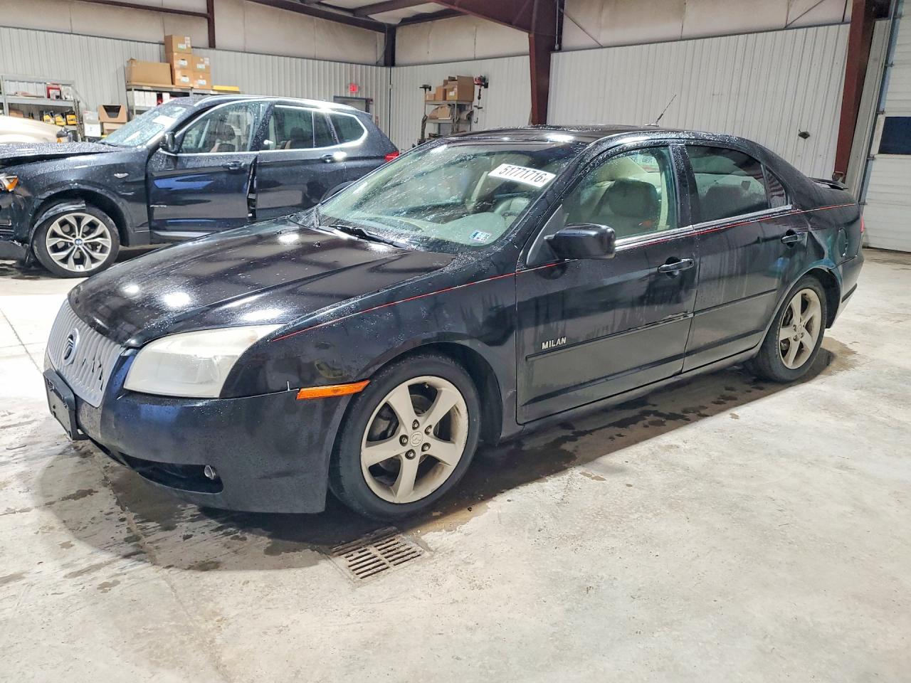 2007 Mercury Milan Premier Черный vin: 3MEHM08107R655093
