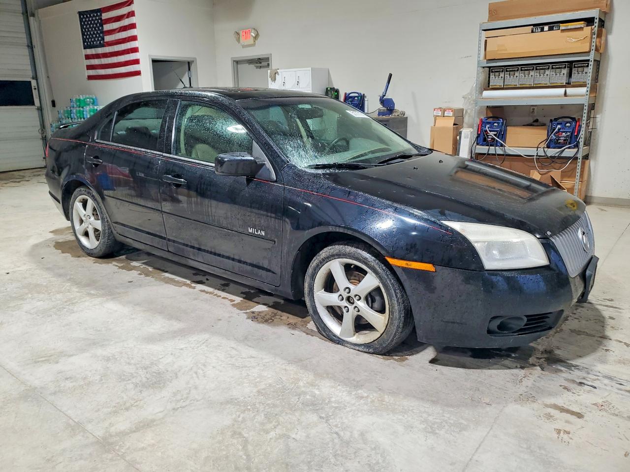 2007 Mercury Milan Premier Black vin: 3MEHM08107R655093