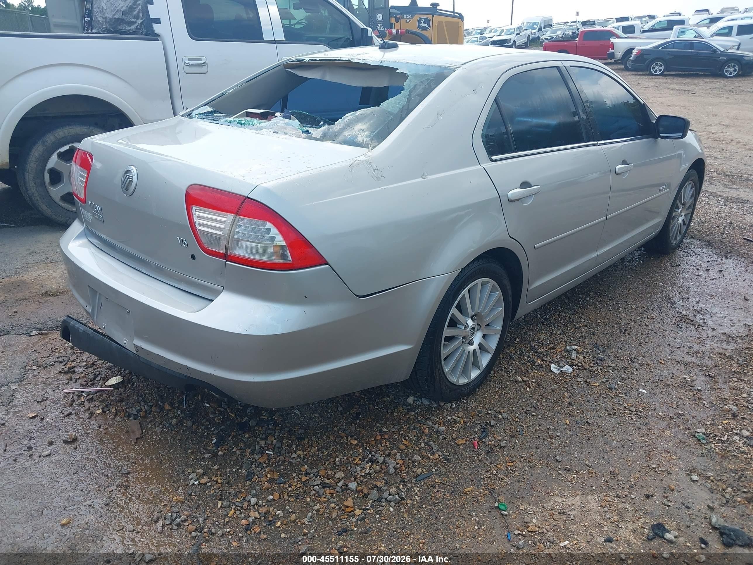 2008 Mercury Milan V6 Premier Gray vin: 3MEHM08108R666189