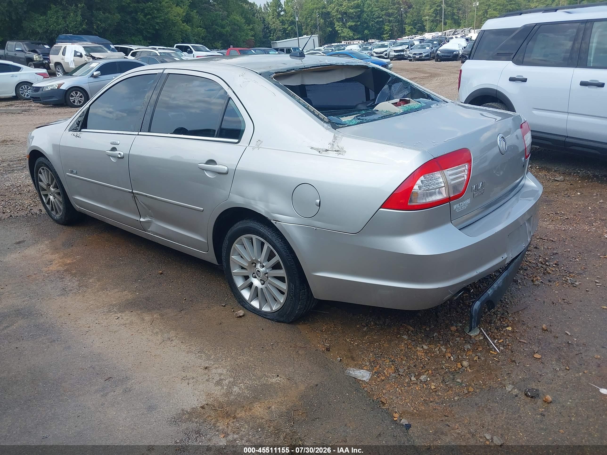 2008 Mercury Milan V6 Premier Gray vin: 3MEHM08108R666189