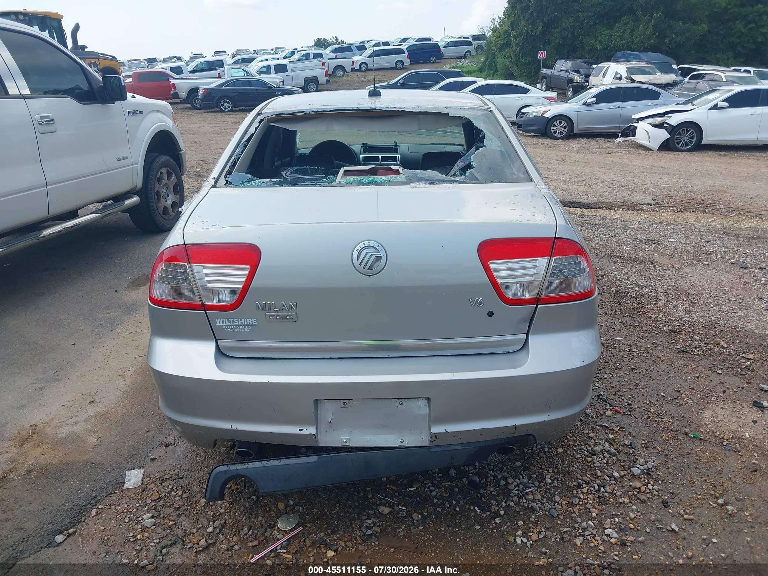 2008 Mercury Milan V6 Premier Gray vin: 3MEHM08108R666189