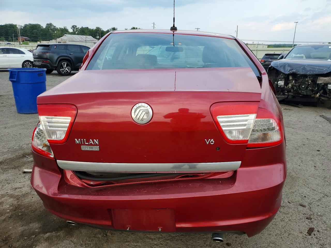 2007 Mercury Milan Premier Red vin: 3MEHM08127R632138