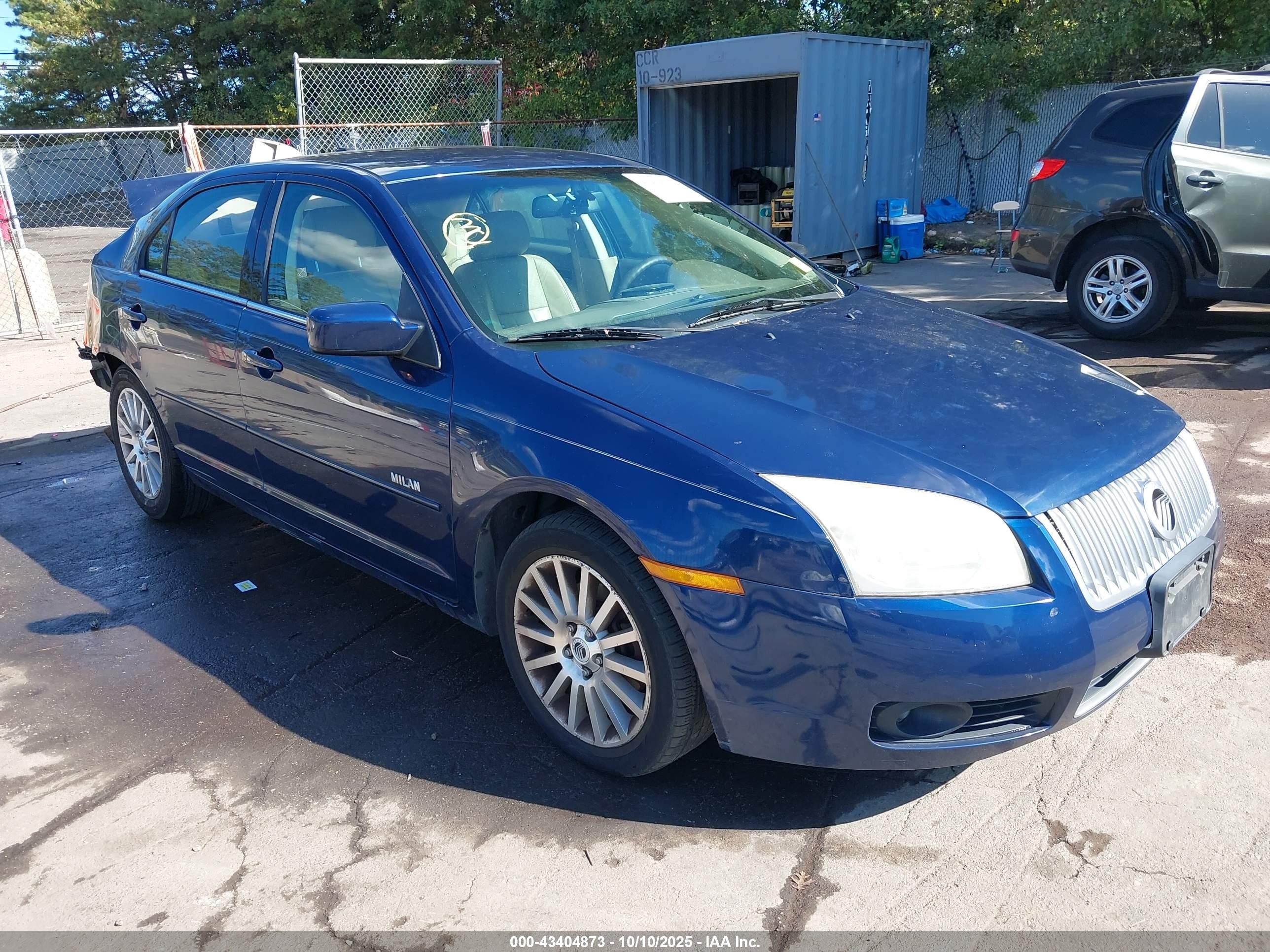 2007 Mercury Milan V6 Premier Dark Blue vin: 3MEHM08137R664872