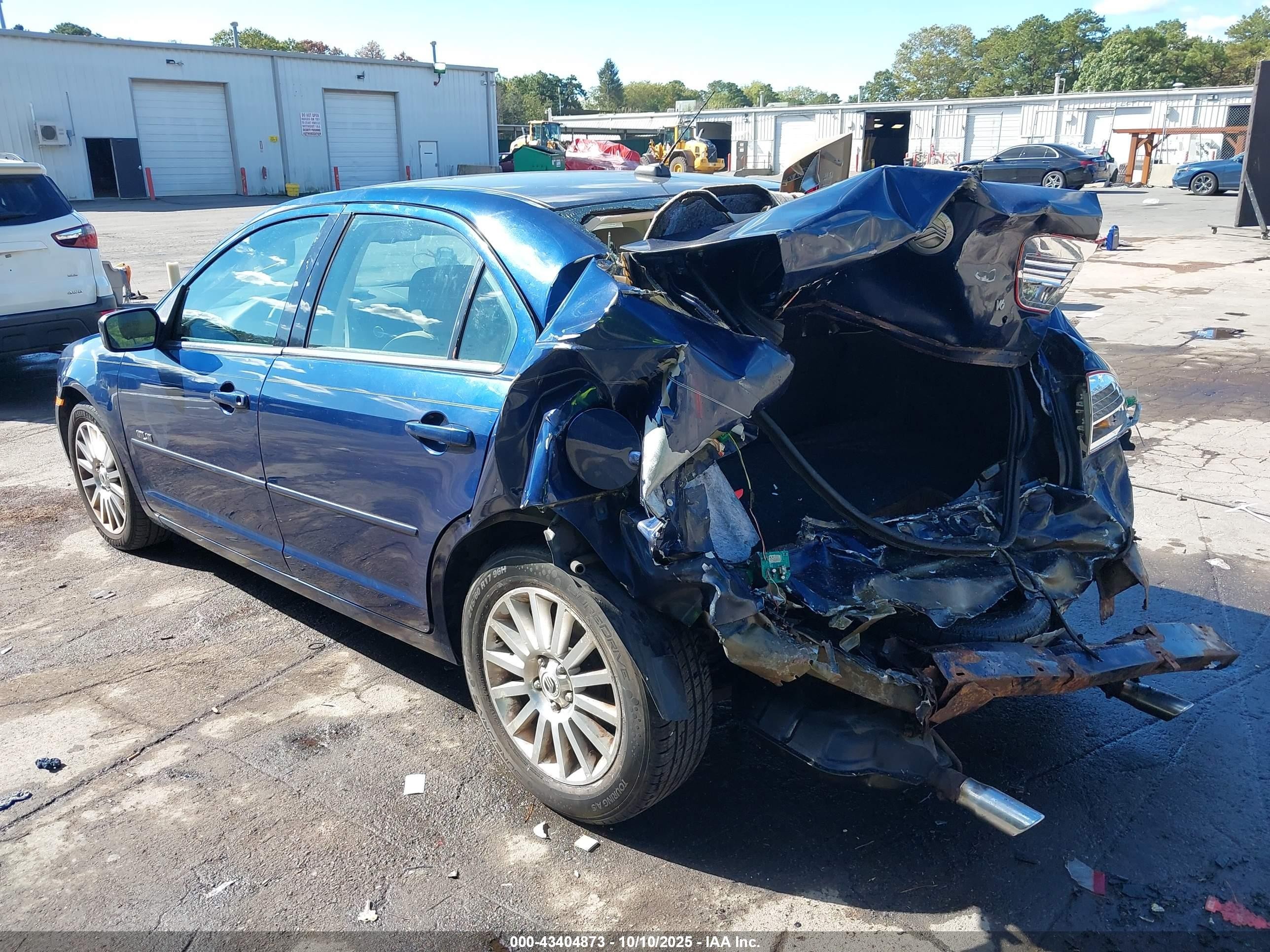 2007 Mercury Milan V6 Premier Dark Blue vin: 3MEHM08137R664872