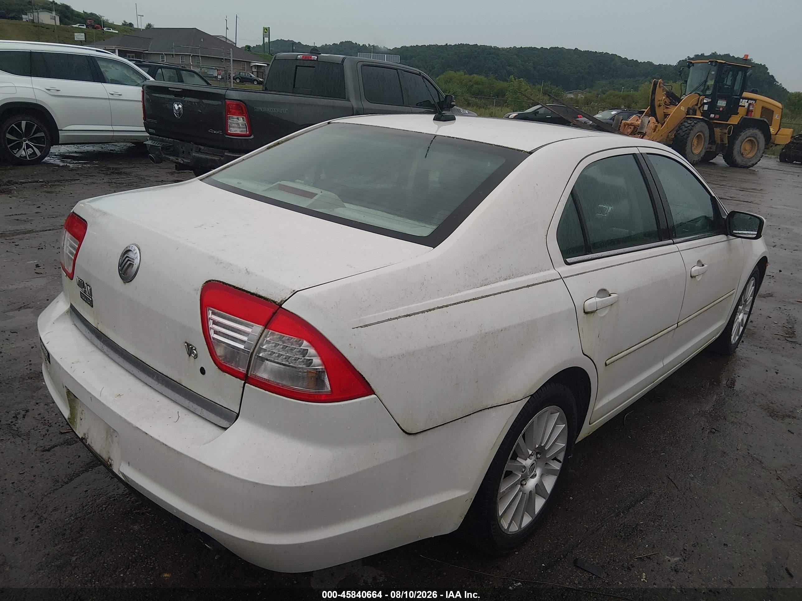 2009 Mercury Milan V6 Premier White vin: 3MEHM08139R600673