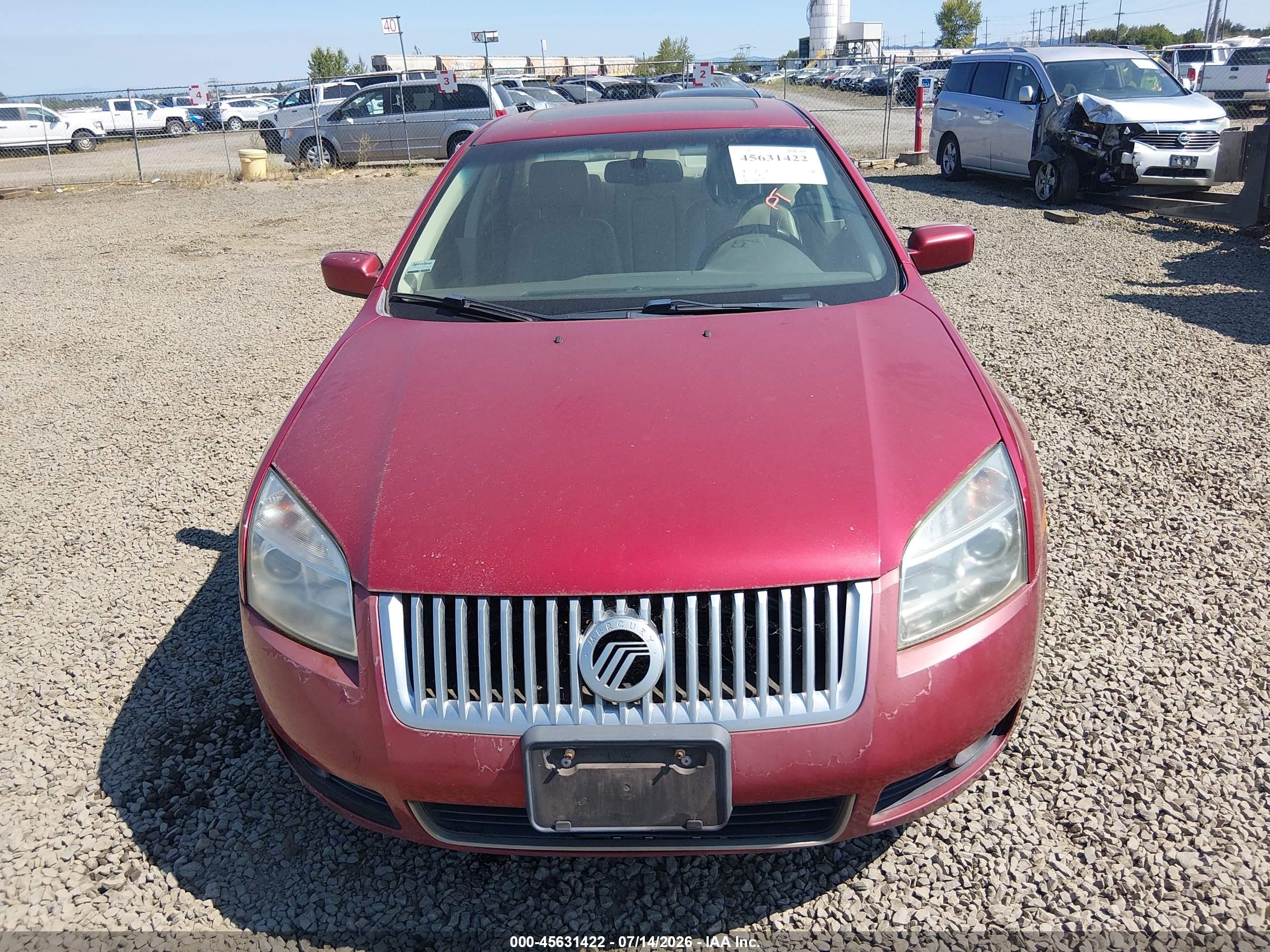 2008 Mercury Milan V6 Premier Красный vin: 3MEHM08148R661481