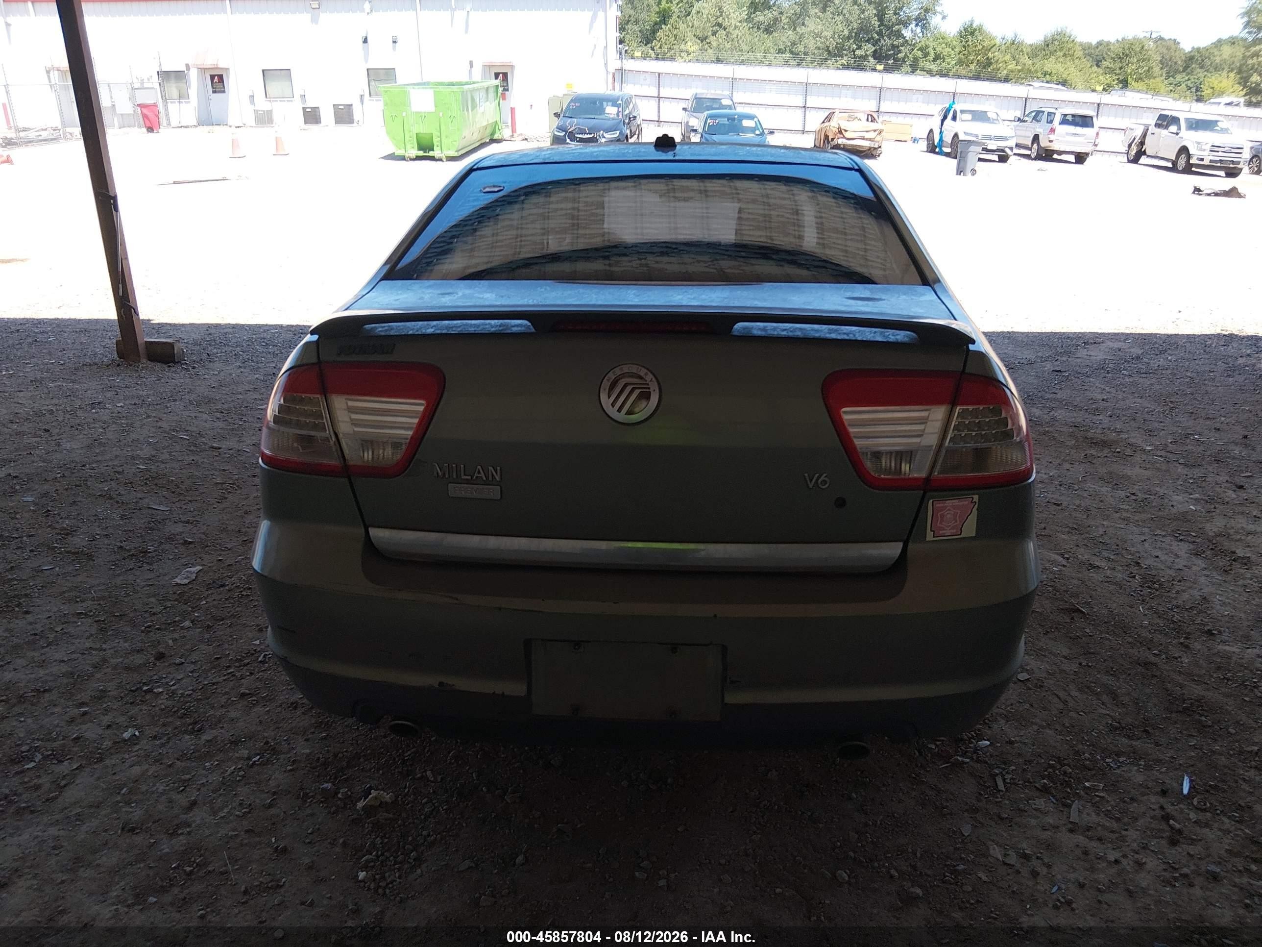 2008 Mercury Milan V6 Premier Green vin: 3MEHM08168R602559