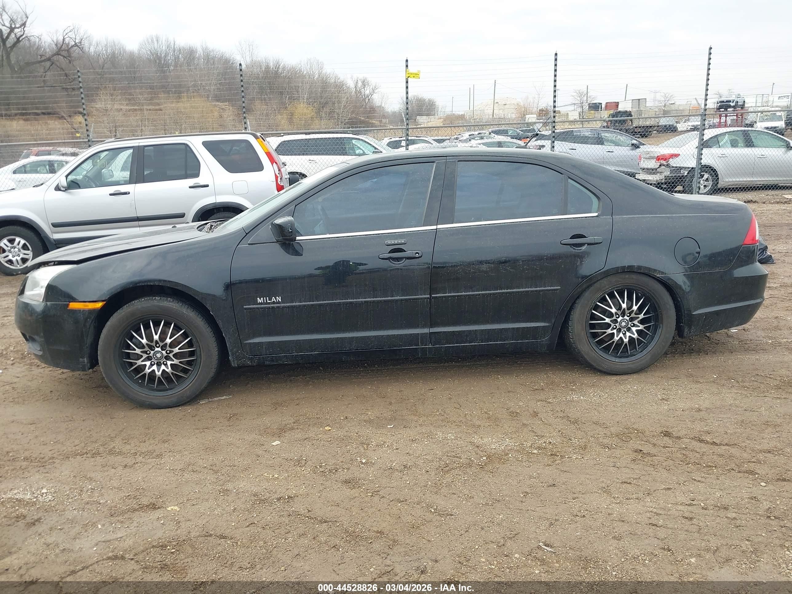 2008 Mercury Milan V6 Premier Black vin: 3MEHM08168R630894