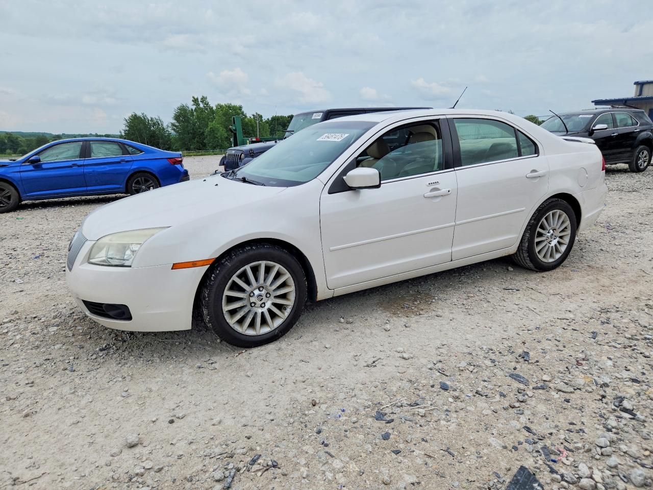 2009 Mercury Milan Premier White vin: 3MEHM08169R611196