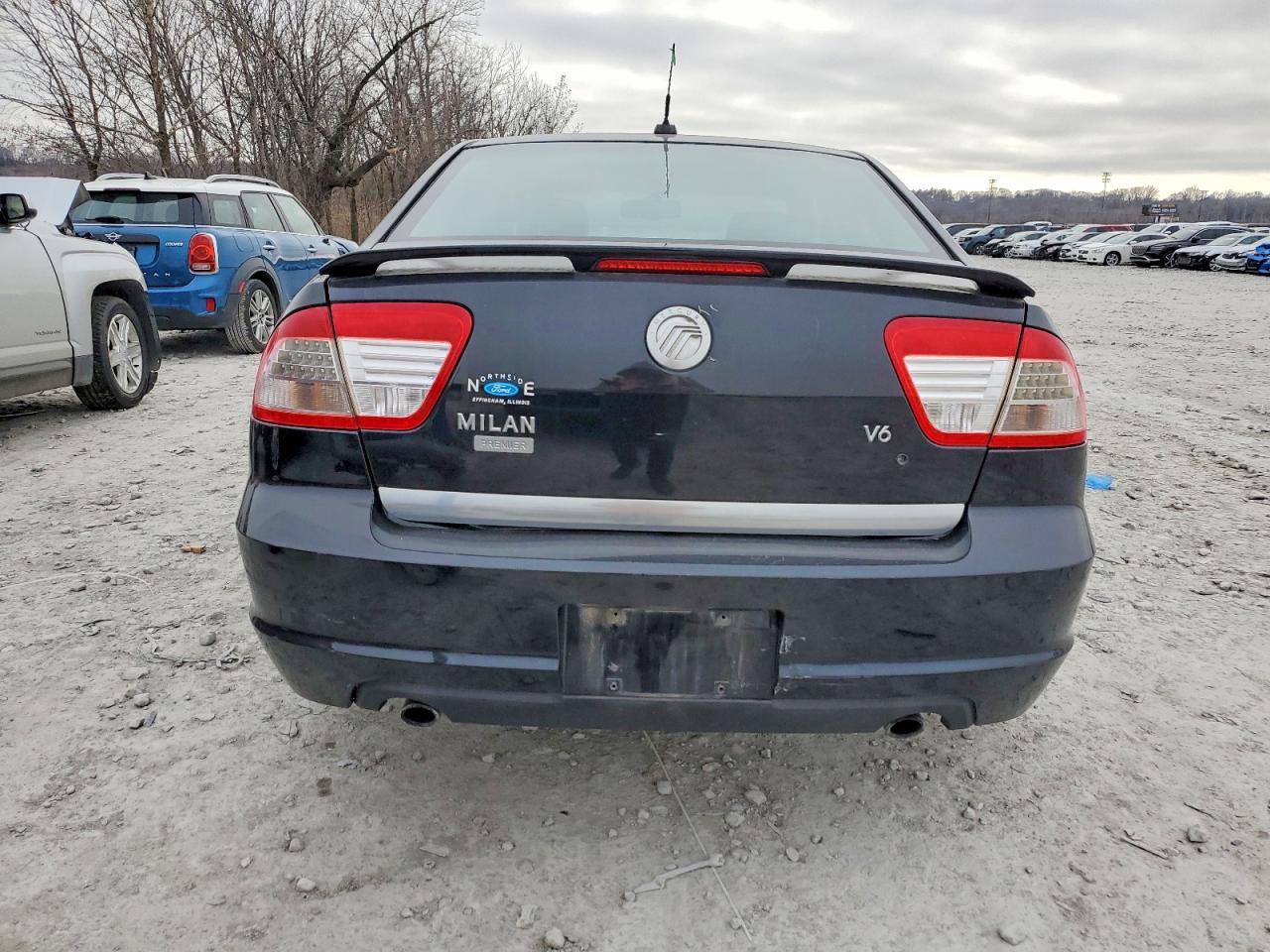 2007 Mercury Milan Premier Черный vin: 3MEHM08177R667953