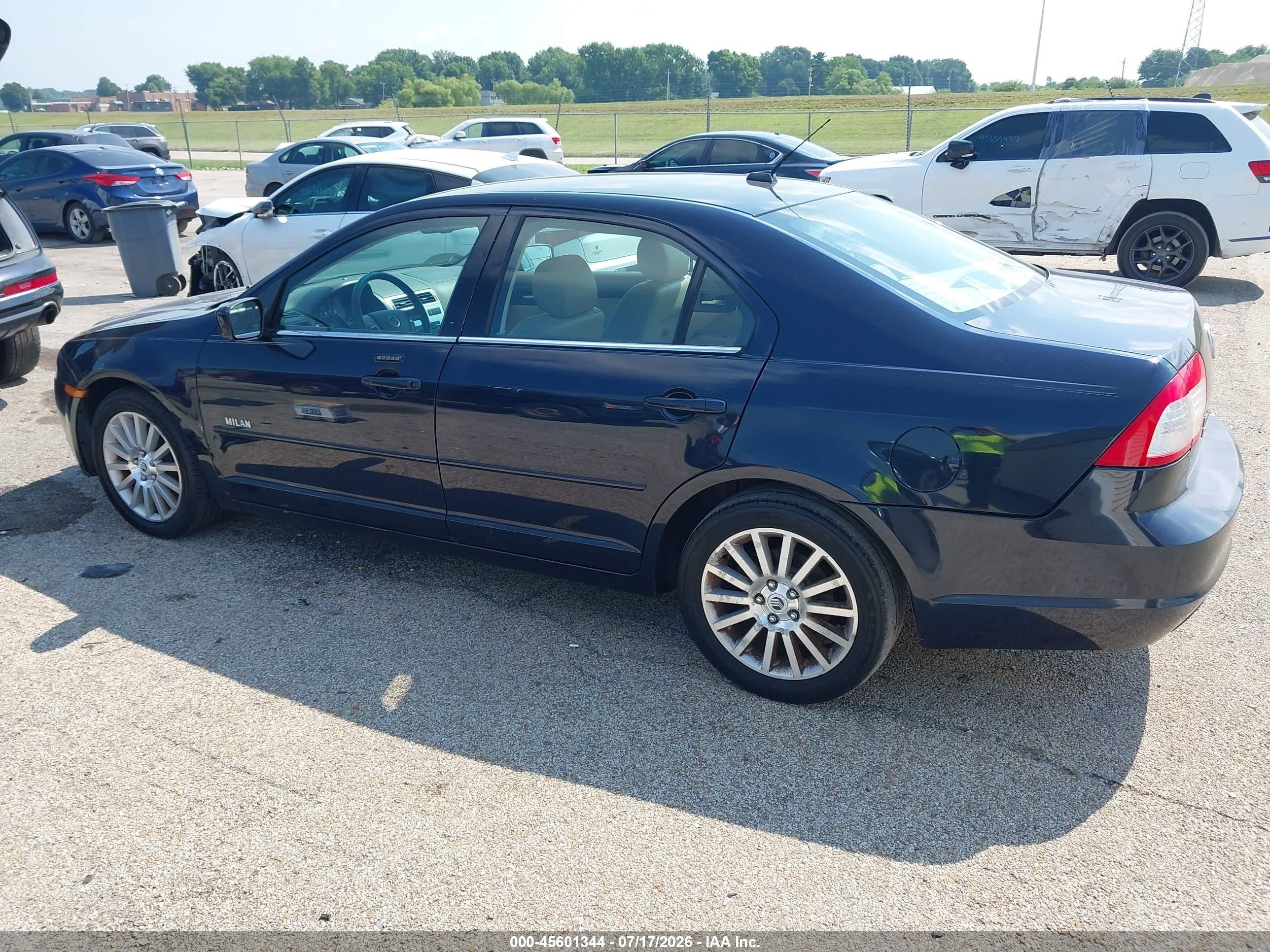2008 Mercury Milan V6 Premier Синий vin: 3MEHM08178R667369
