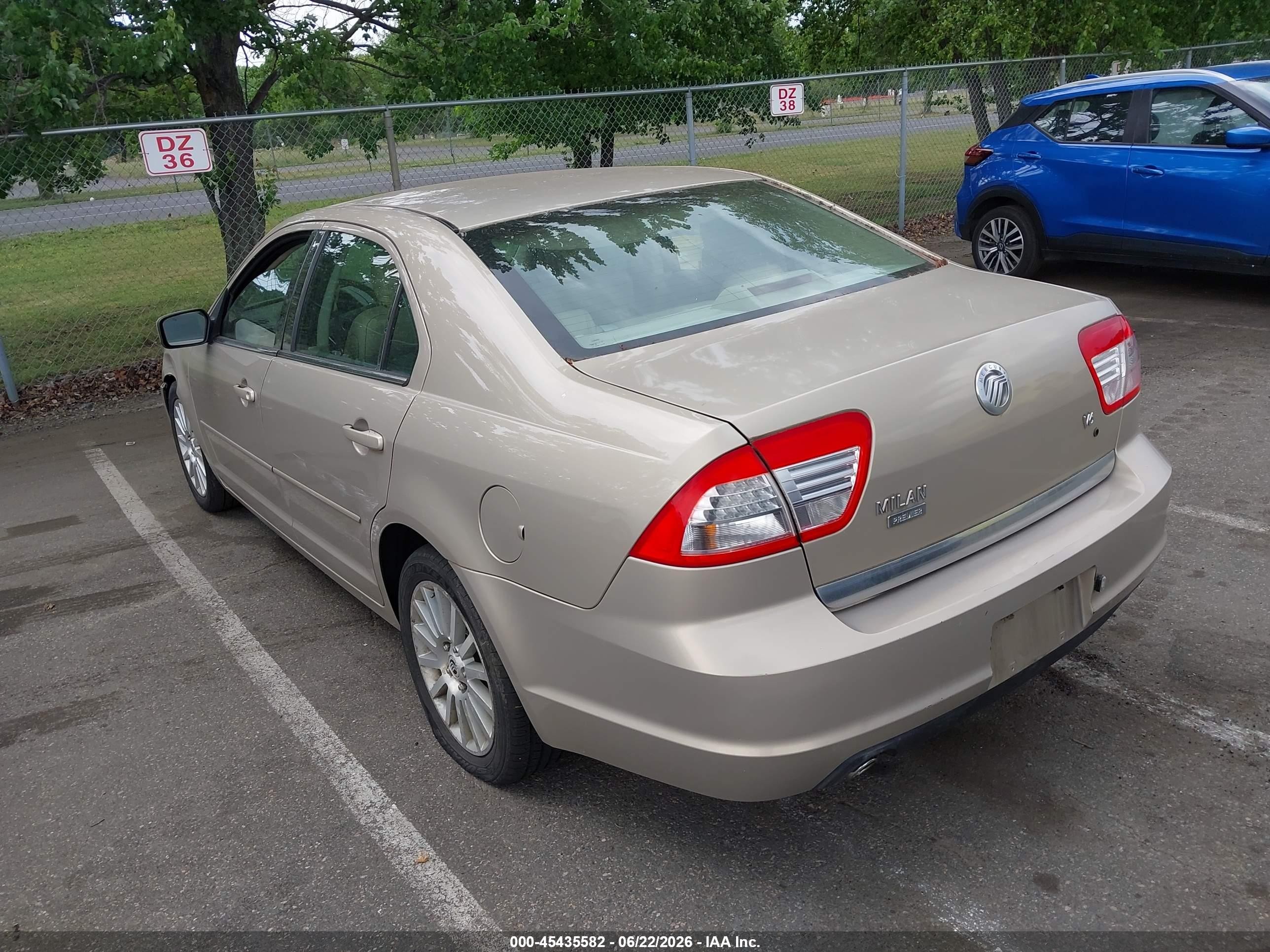 2007 Mercury Milan Premier Gold vin: 3MEHM08187R603615