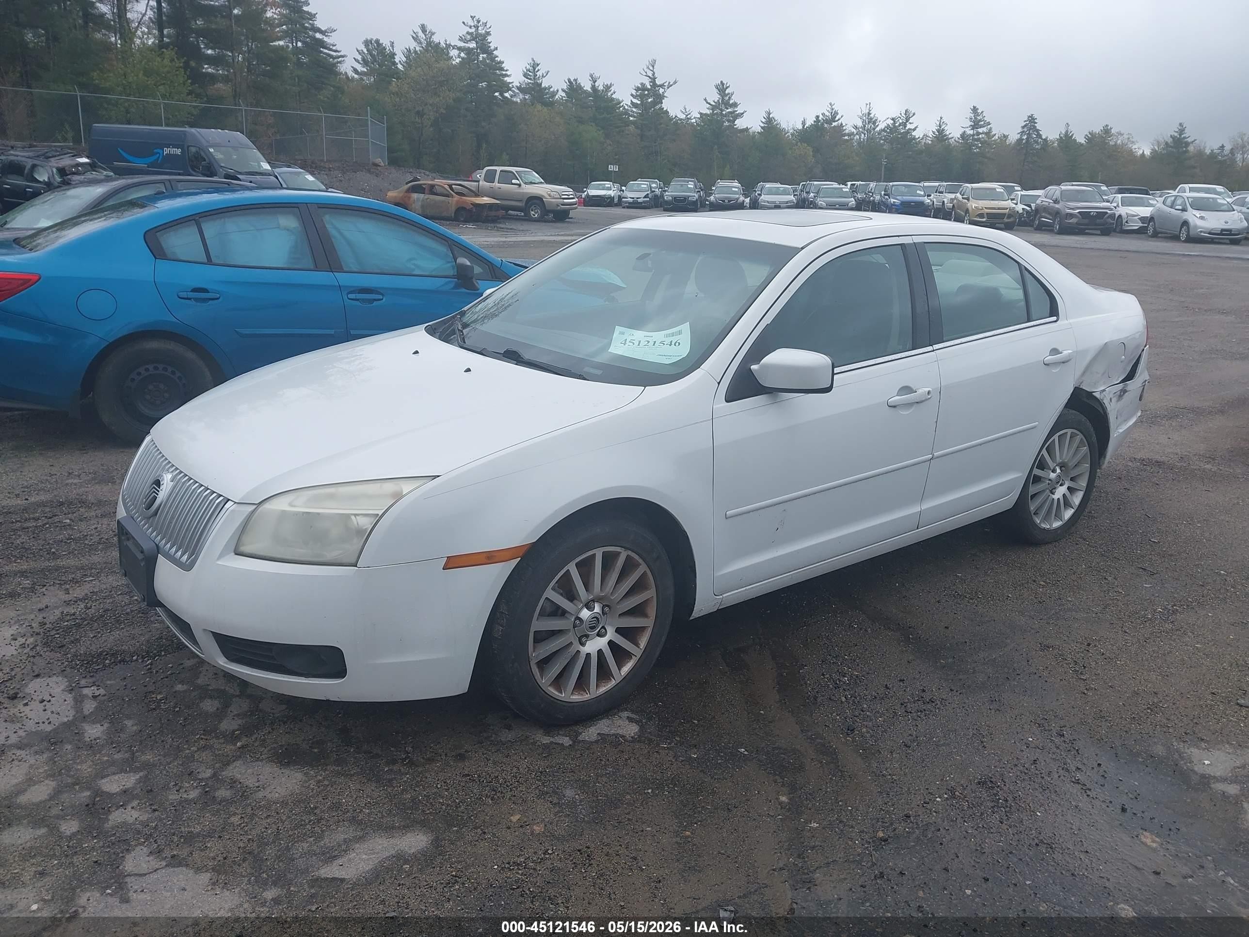 2006 Mercury Milan V6 Premier White vin: 3MEHM08196R624326