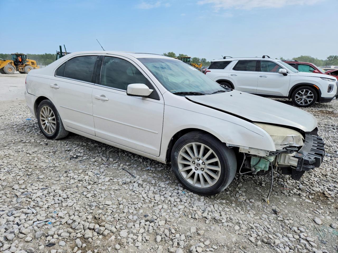 2009 Mercury Milan Premier White vin: 3MEHM08199R627182