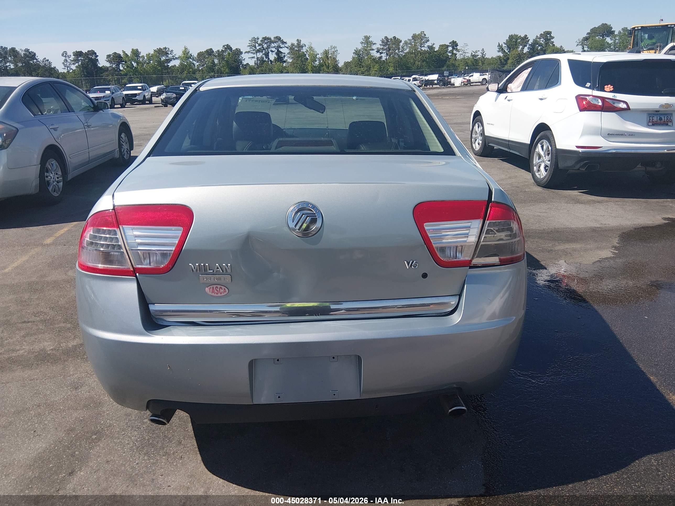 2007 Mercury Milan V6 Premier Blue vin: 3MEHM081X7R606855