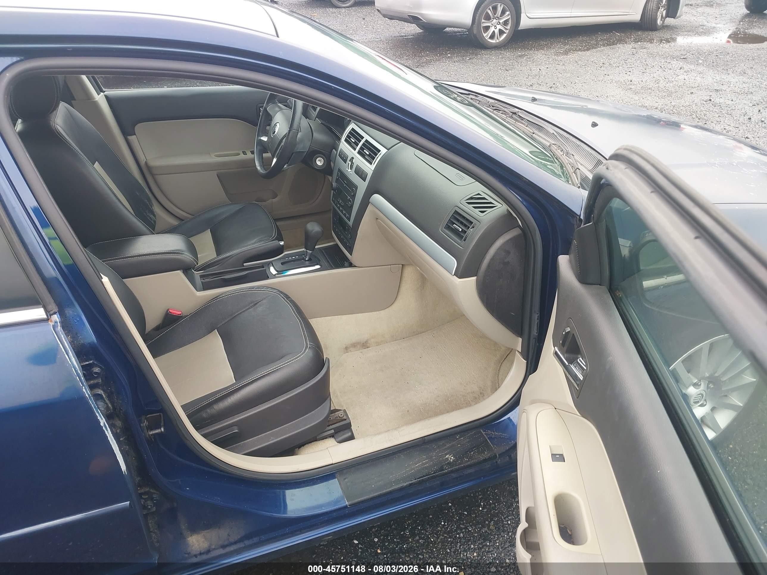 2007 Mercury Milan Premier Blue vin: 3MEHM08Z17R652337