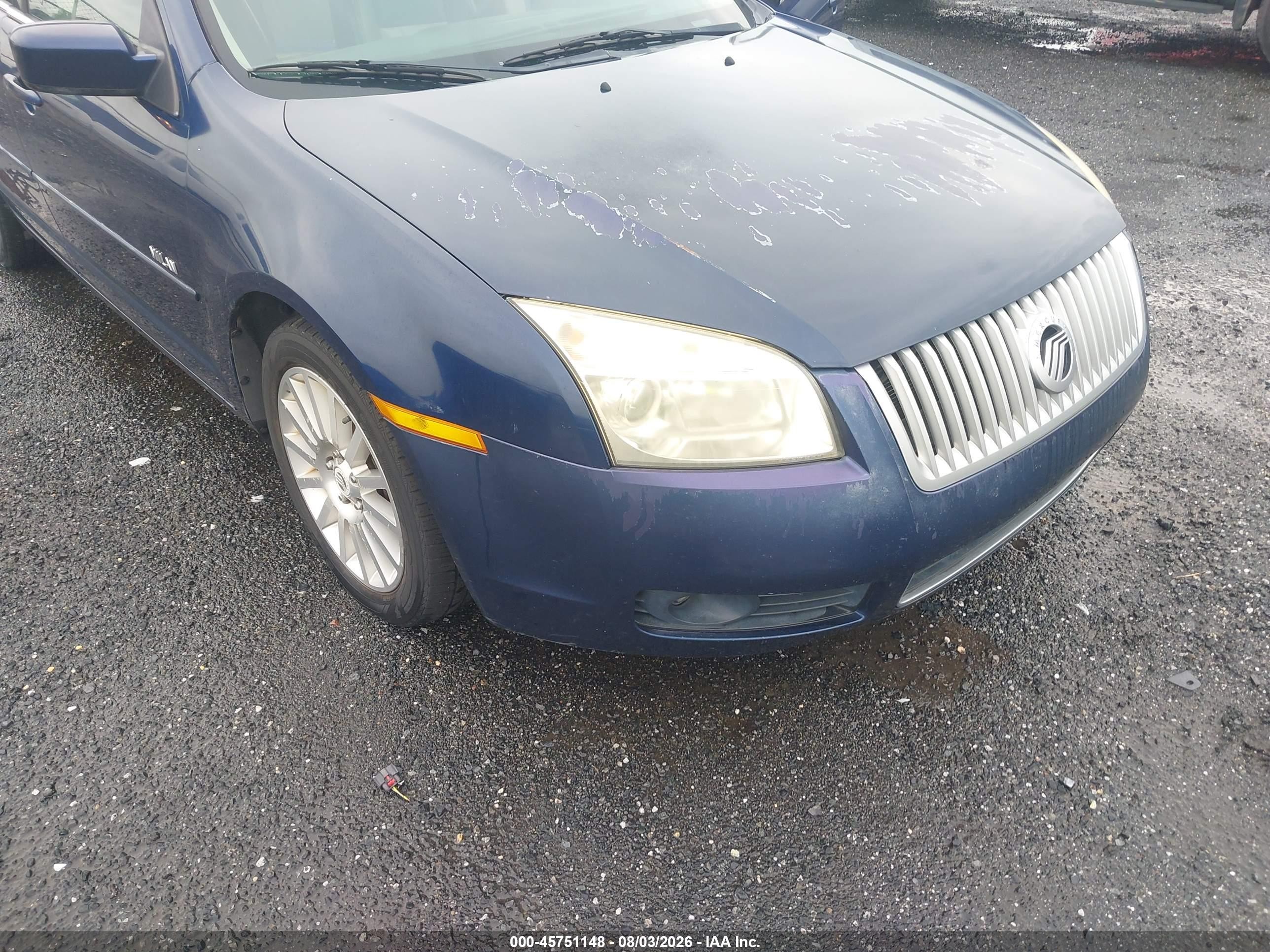 2007 Mercury Milan Premier Blue vin: 3MEHM08Z17R652337
