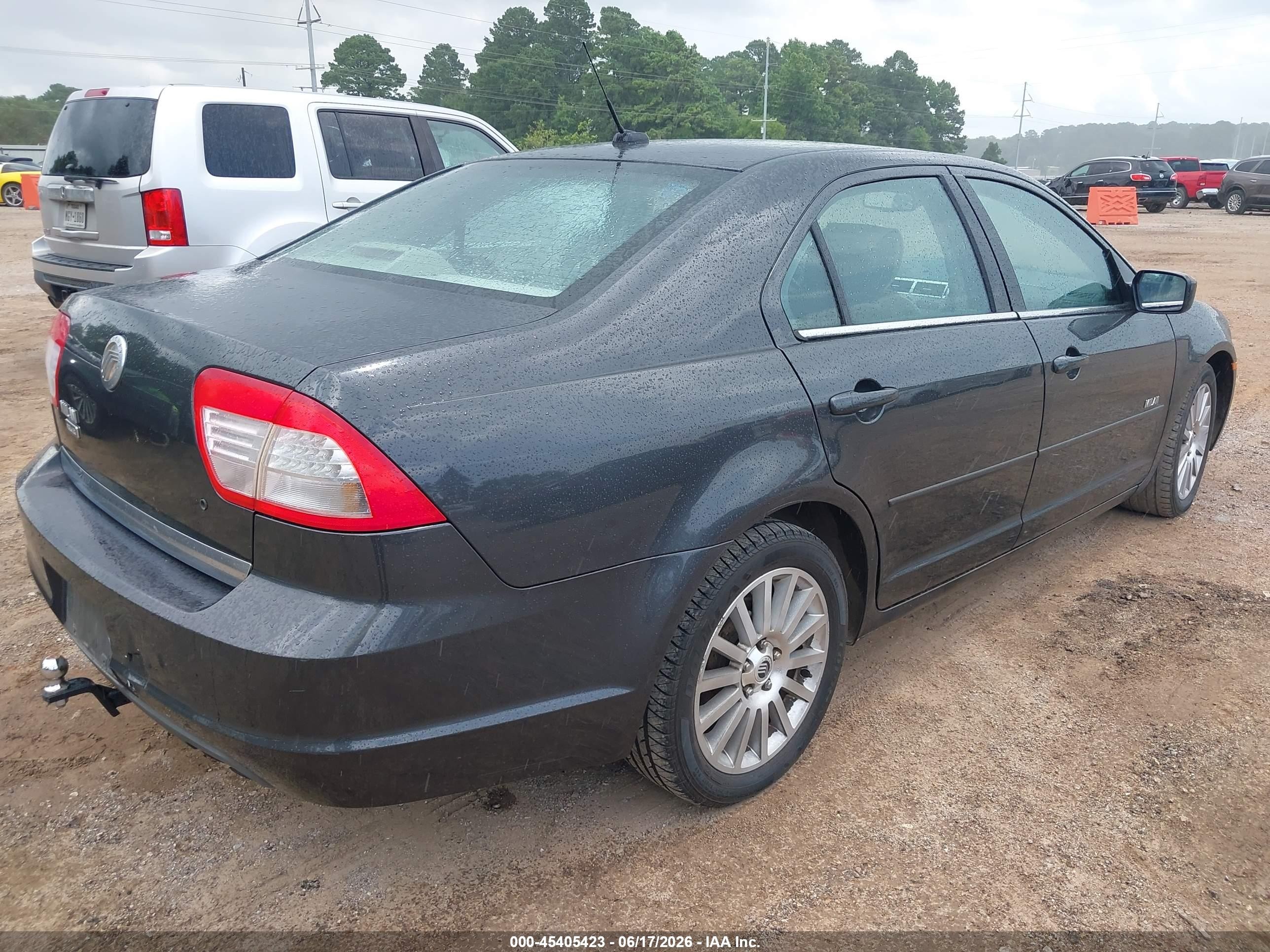2007 Mercury Milan Premier Черный vin: 3MEHM08Z27R639161