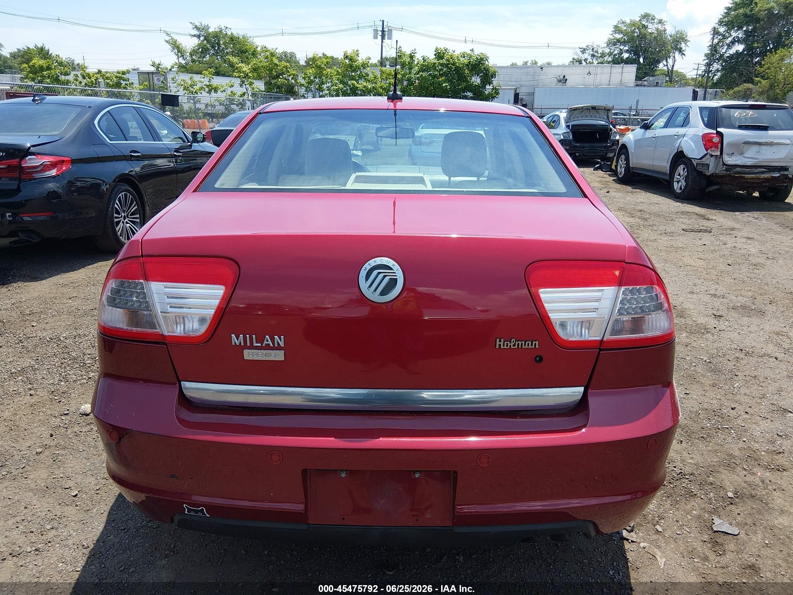2009 Mercury Milan I4 Premier Красный vin: 3MEHM08Z39R623070