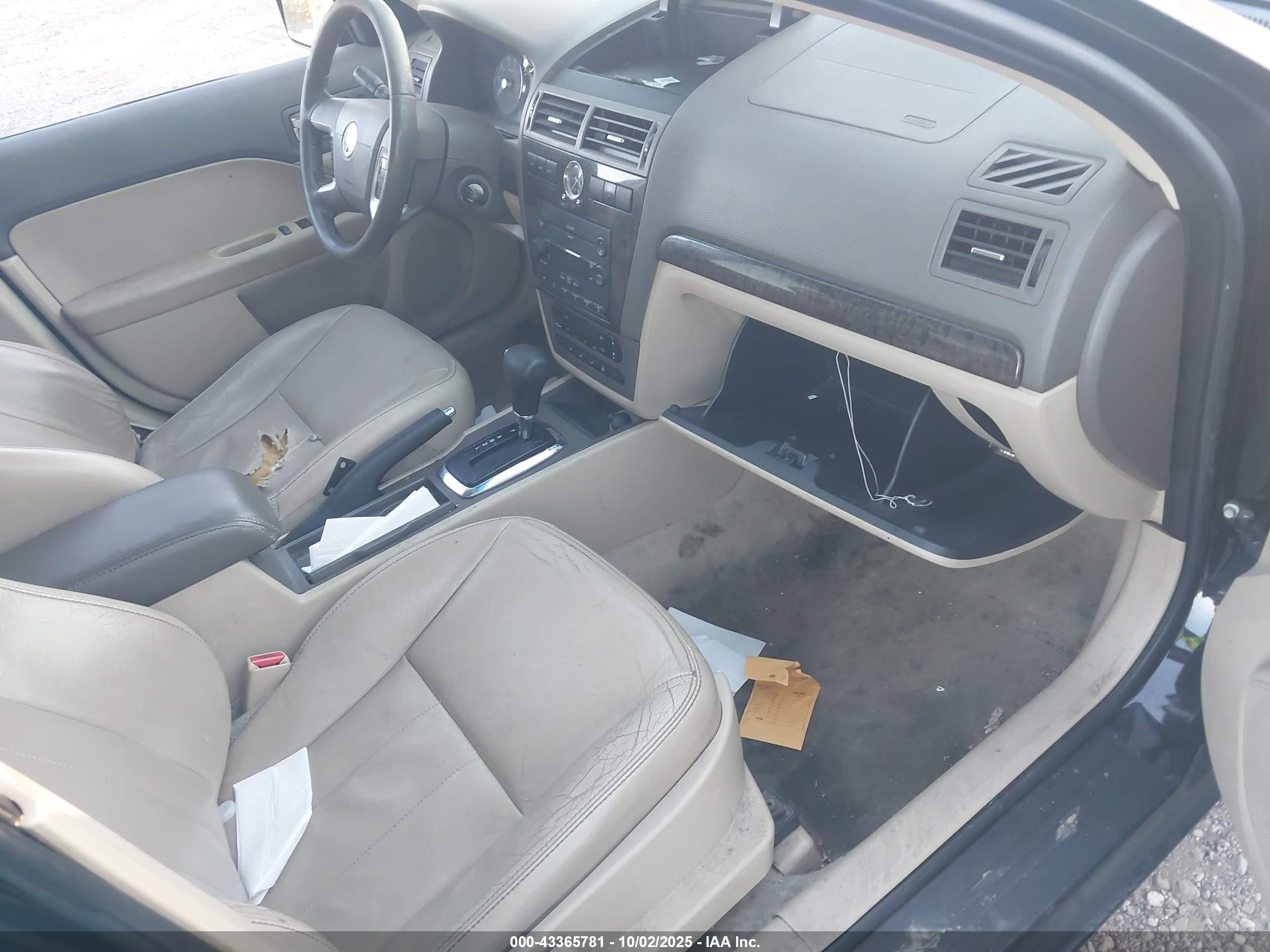 2006 Mercury Milan I4 Premier Black vin: 3MEHM08Z46R619931
