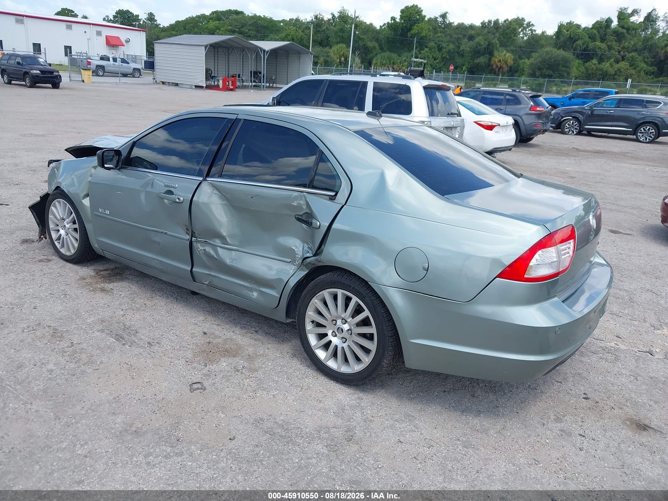 2008 Mercury Milan I4 Premier Green vin: 3MEHM08Z58R642802