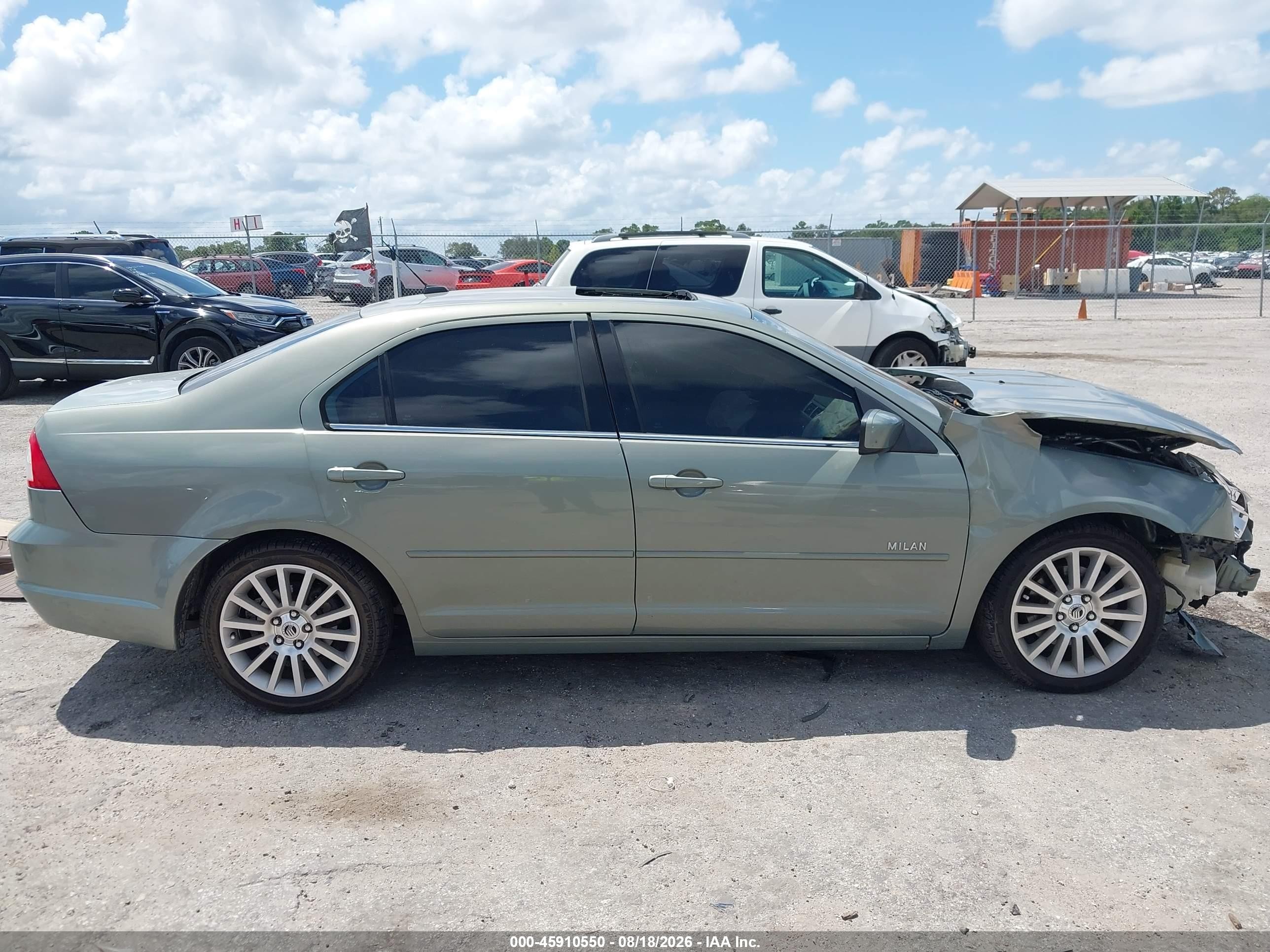 2008 Mercury Milan I4 Premier Green vin: 3MEHM08Z58R642802