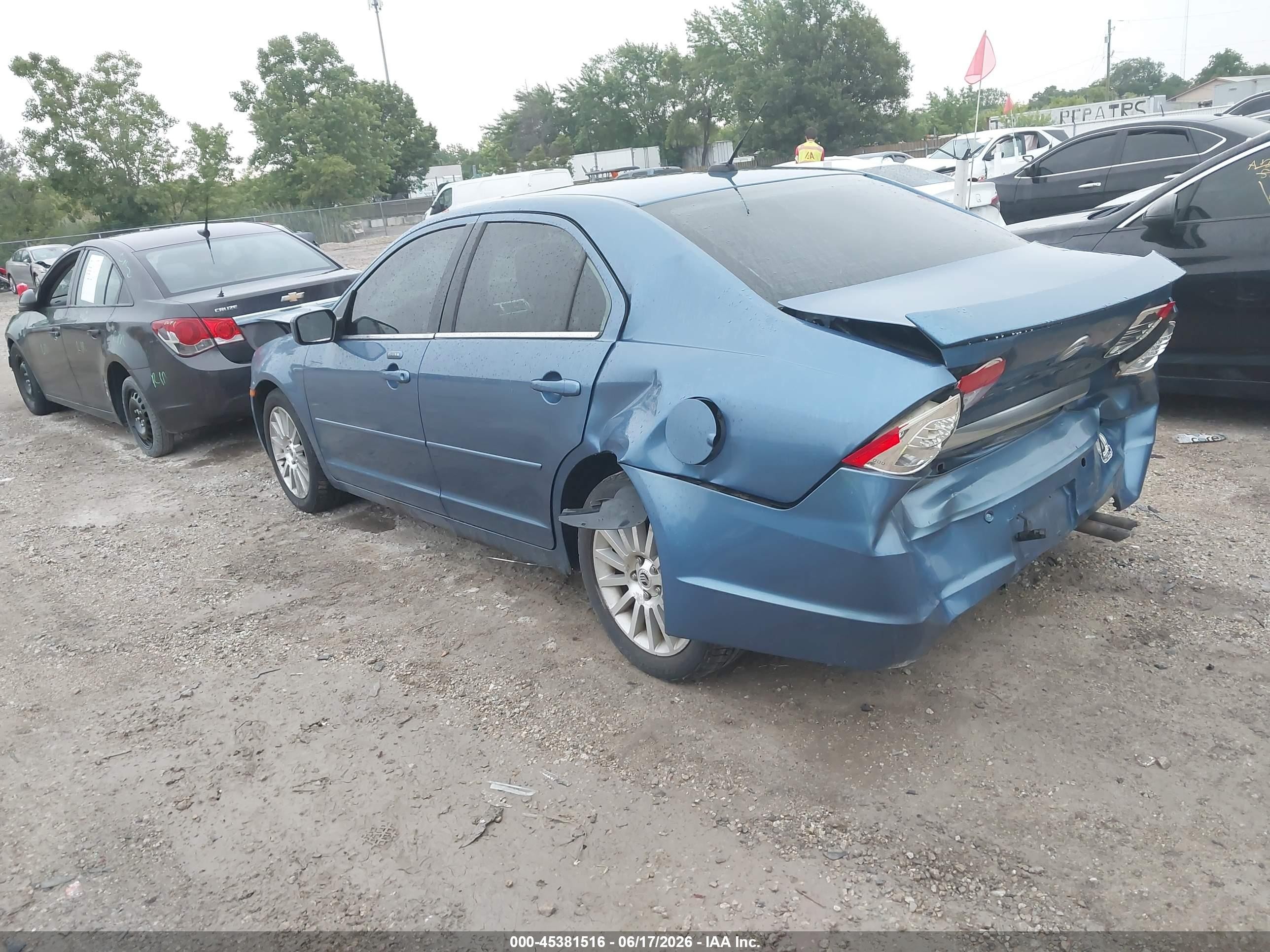 2009 Mercury Milan Premier Blue vin: 3MEHM08Z59R600776