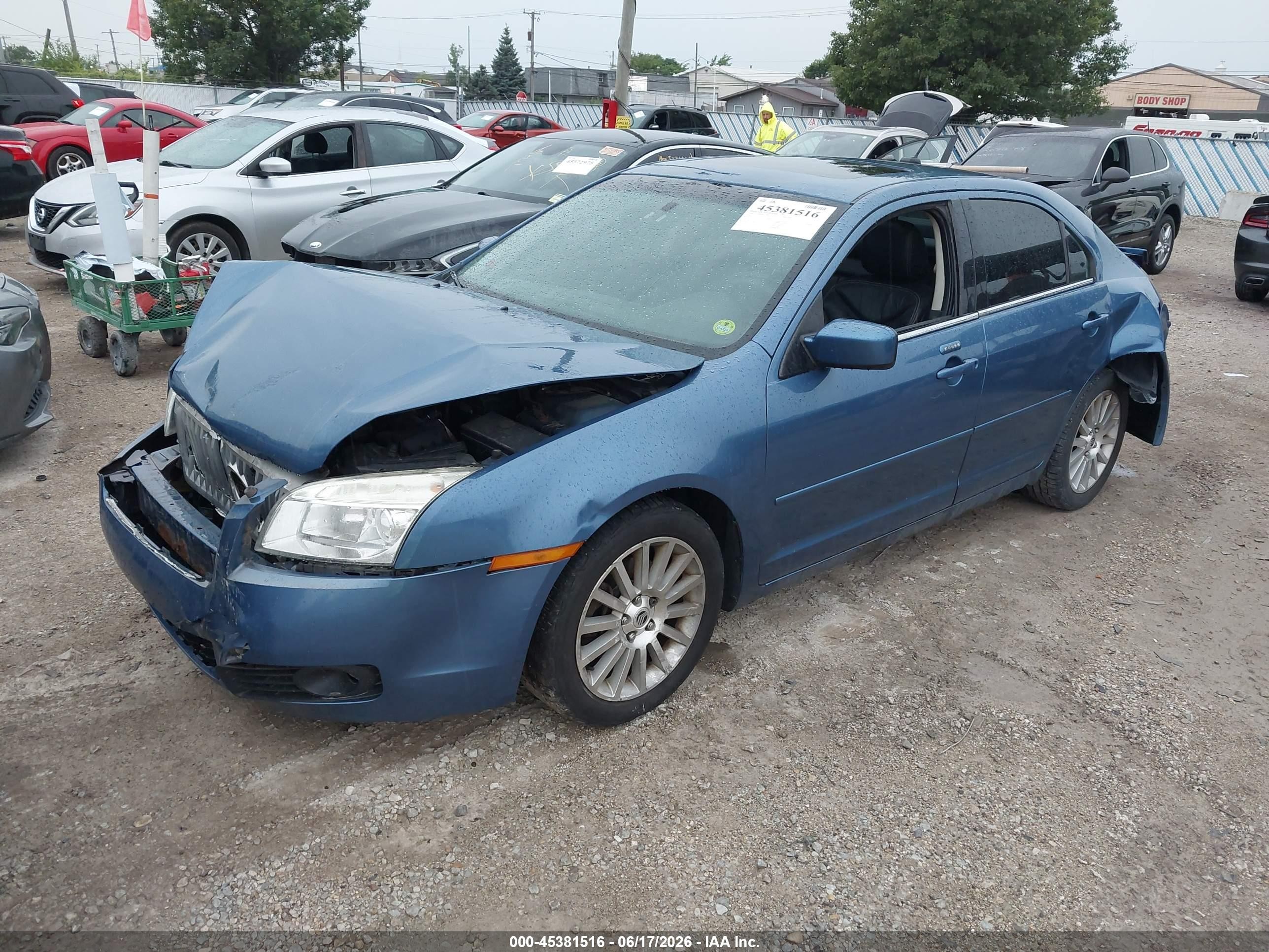 2009 Mercury Milan Premier Blue vin: 3MEHM08Z59R600776