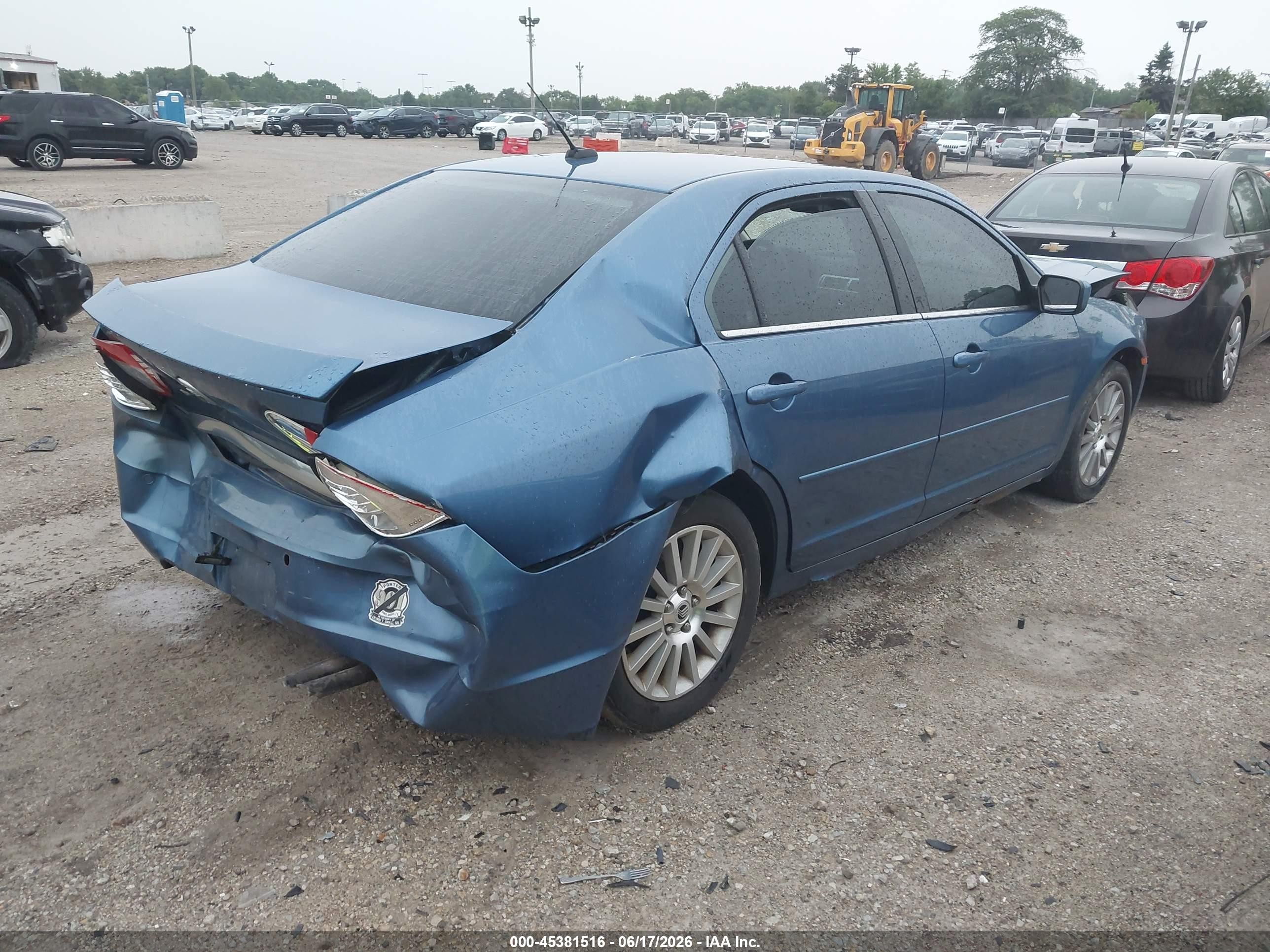 2009 Mercury Milan Premier Blue vin: 3MEHM08Z59R600776