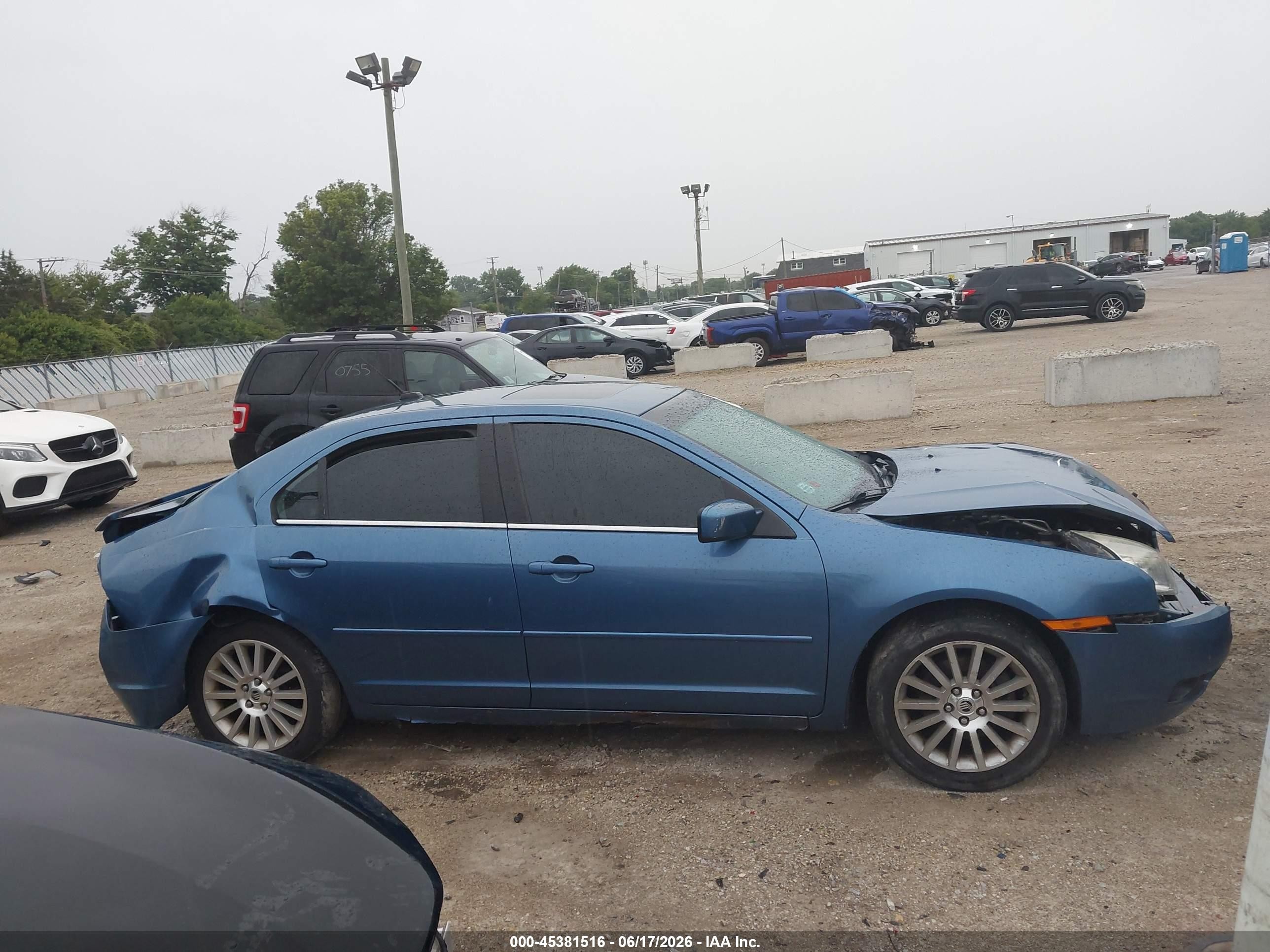 2009 Mercury Milan Premier Blue vin: 3MEHM08Z59R600776