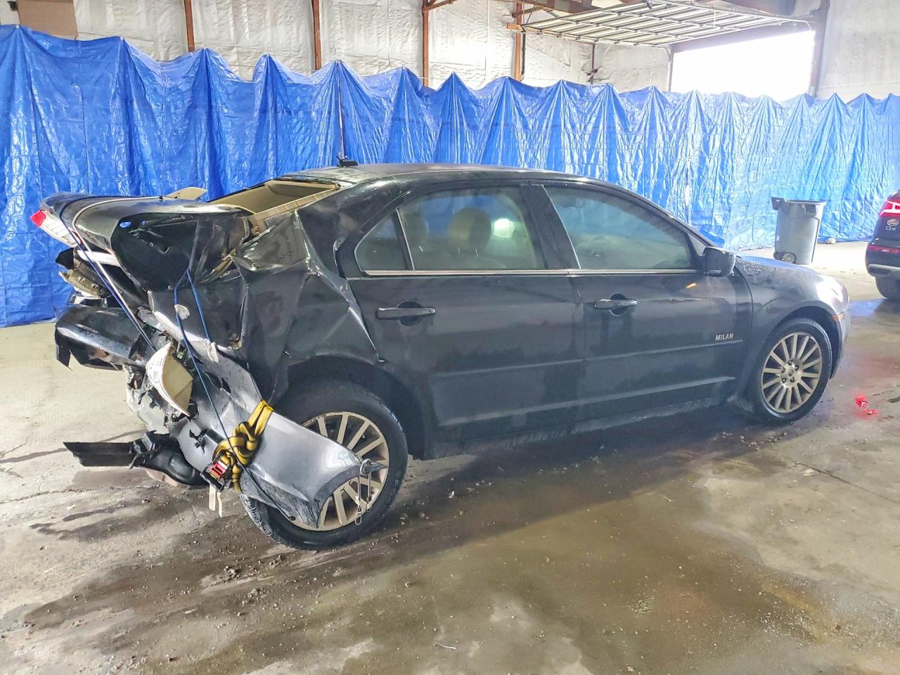 2008 Mercury Milan Black vin: 3MEHM08Z98R611181