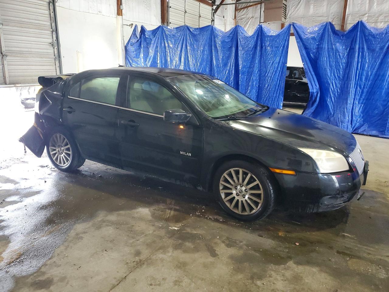 2008 Mercury Milan Black vin: 3MEHM08Z98R611181