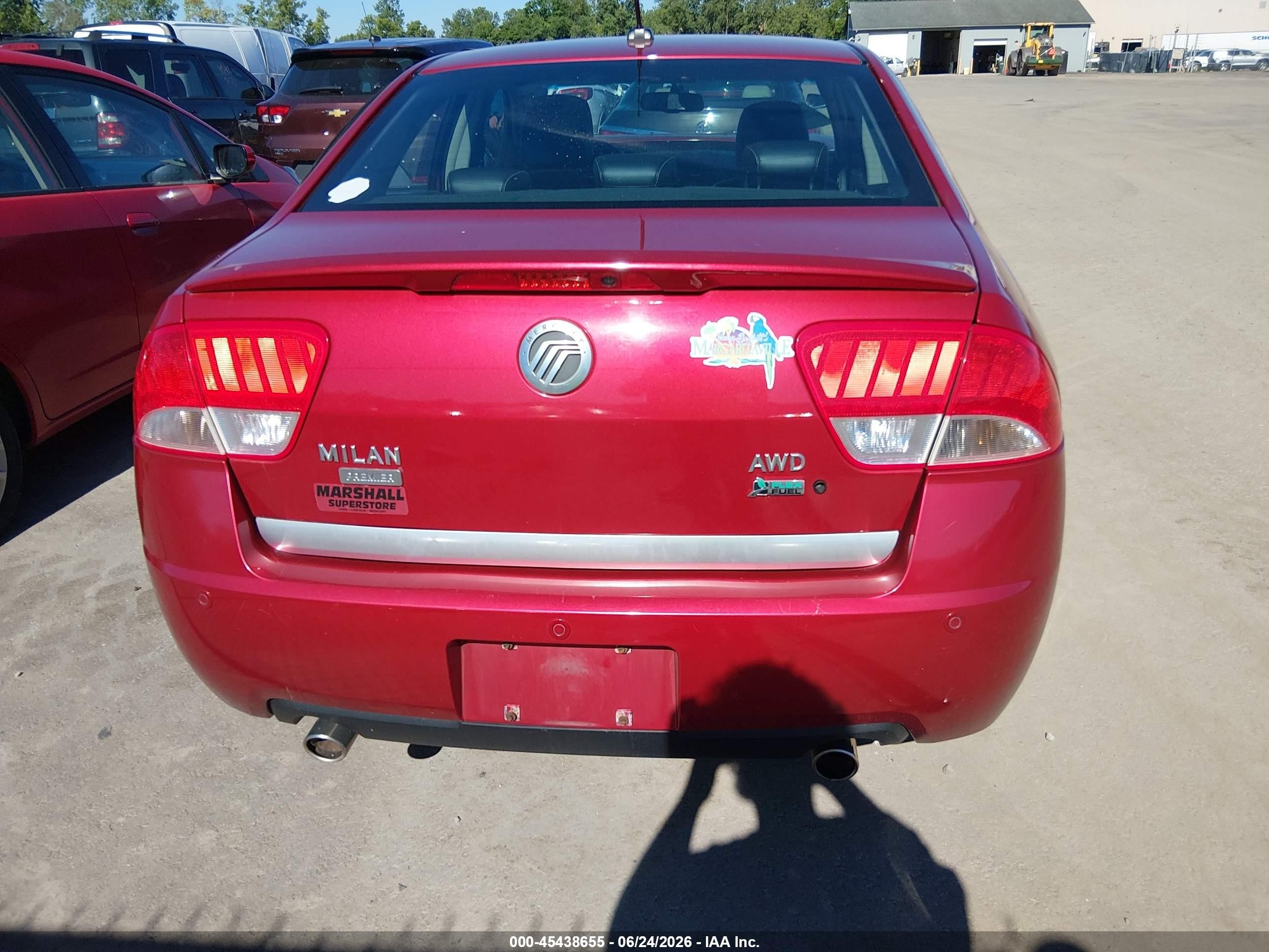 2010 Mercury Milan Premier Red vin: 3MEHM0CG8AR664532