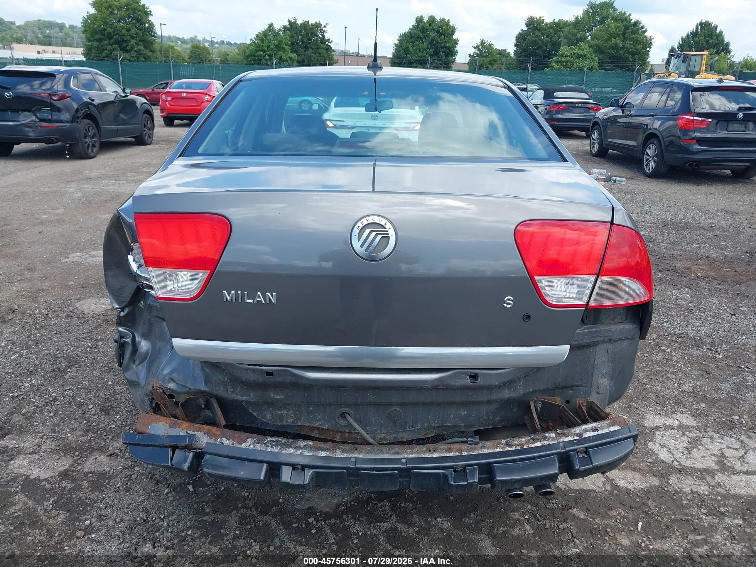 2010 Mercury Milan Серый vin: 3MEHM0HA8AR641501