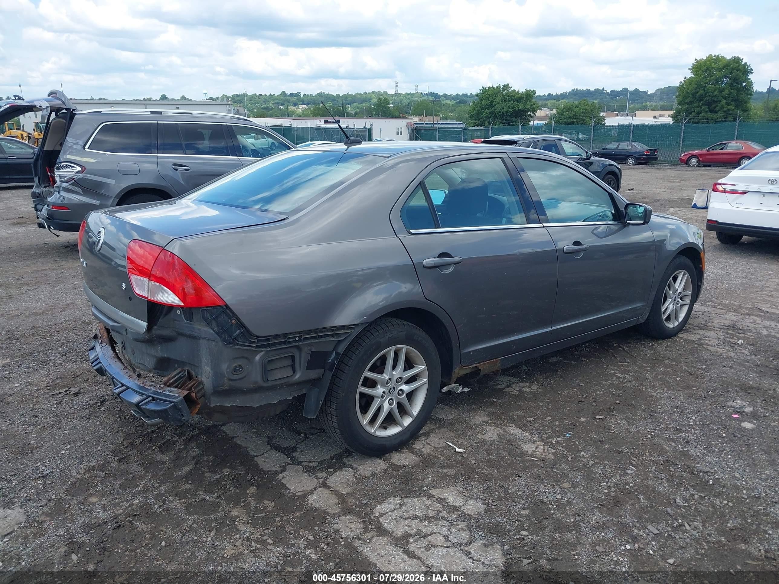 2010 Mercury Milan Серый vin: 3MEHM0HA8AR641501