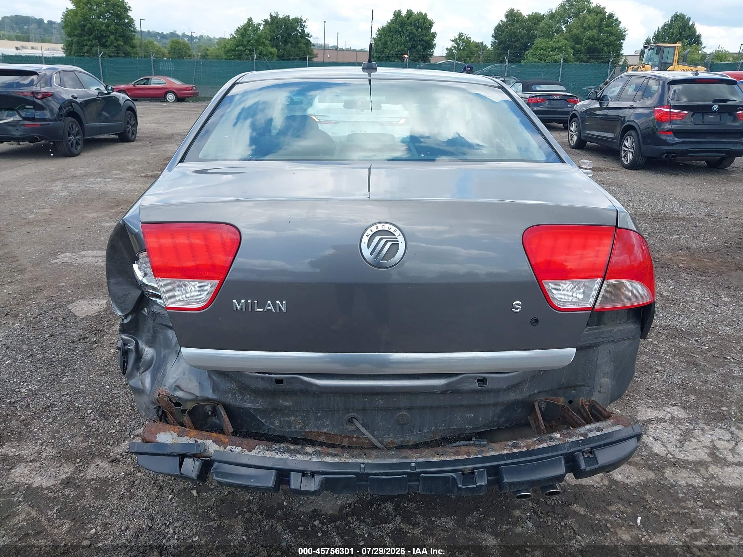 2010 Mercury Milan Серый vin: 3MEHM0HA8AR641501