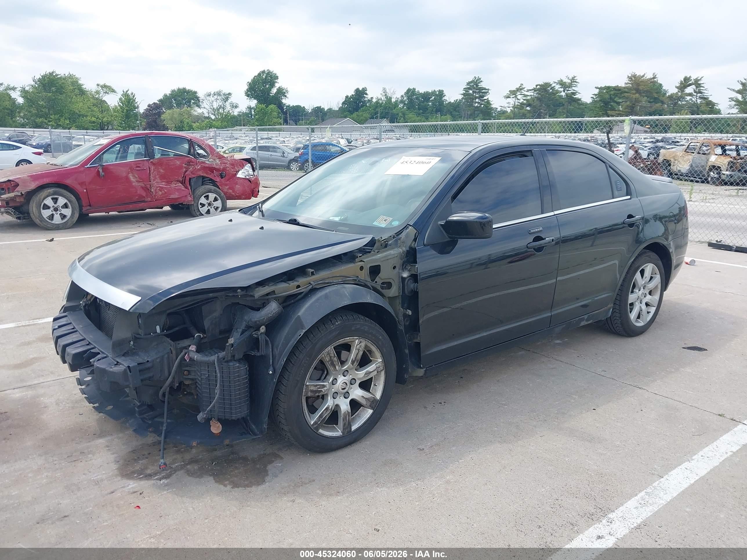 2010 Mercury Milan Premier Черный vin: 3MEHM0JA1AR615980