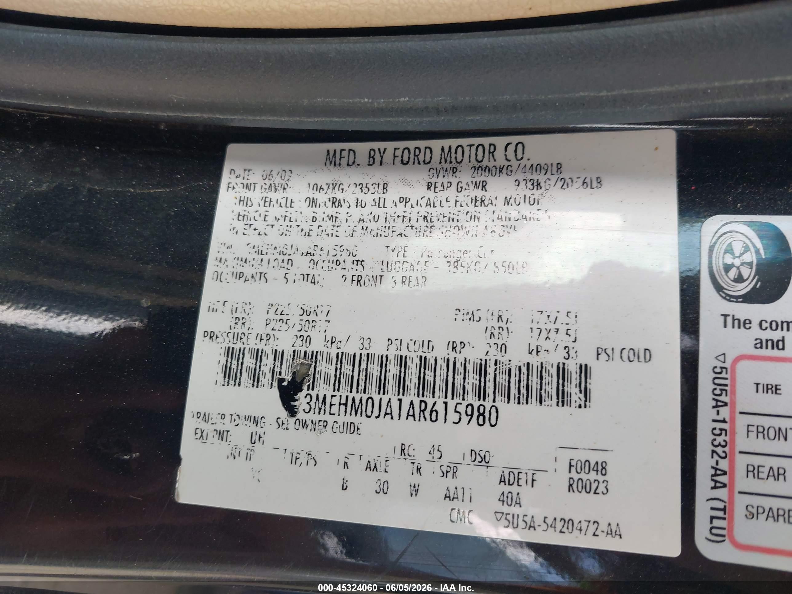2010 Mercury Milan Premier Черный vin: 3MEHM0JA1AR615980