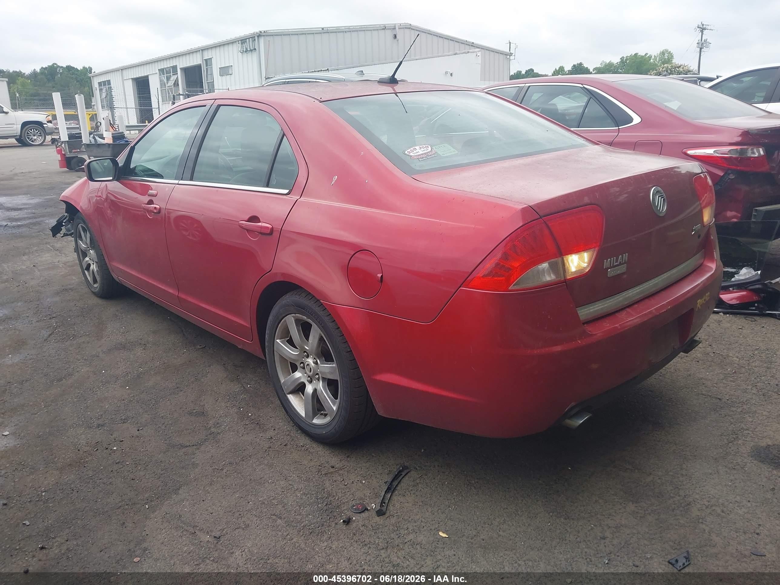 2010 Mercury Milan Premier Red vin: 3MEHM0JG5AR653071