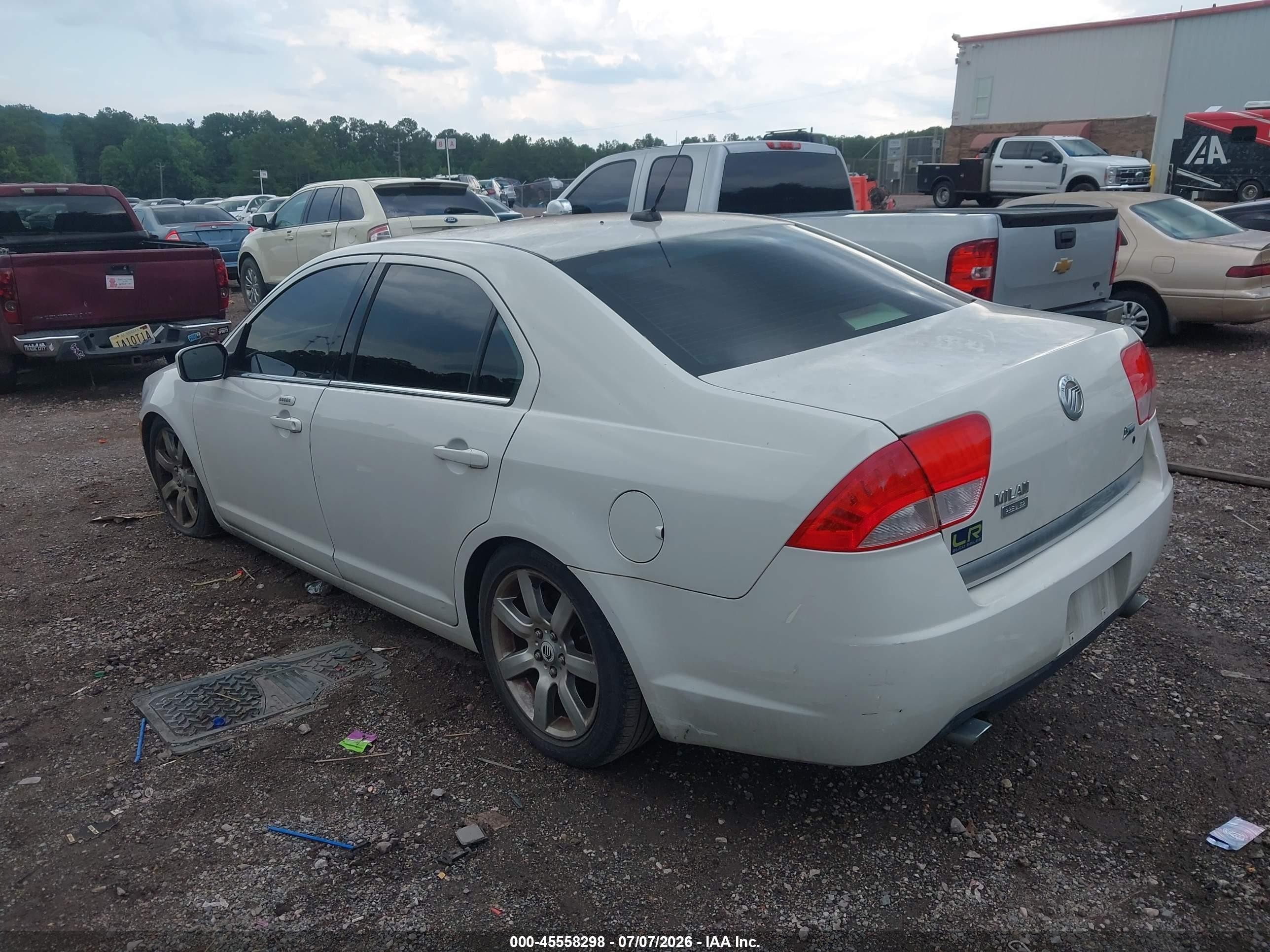2010 Mercury Milan Premier Белый vin: 3MEHM0JG6AR648378