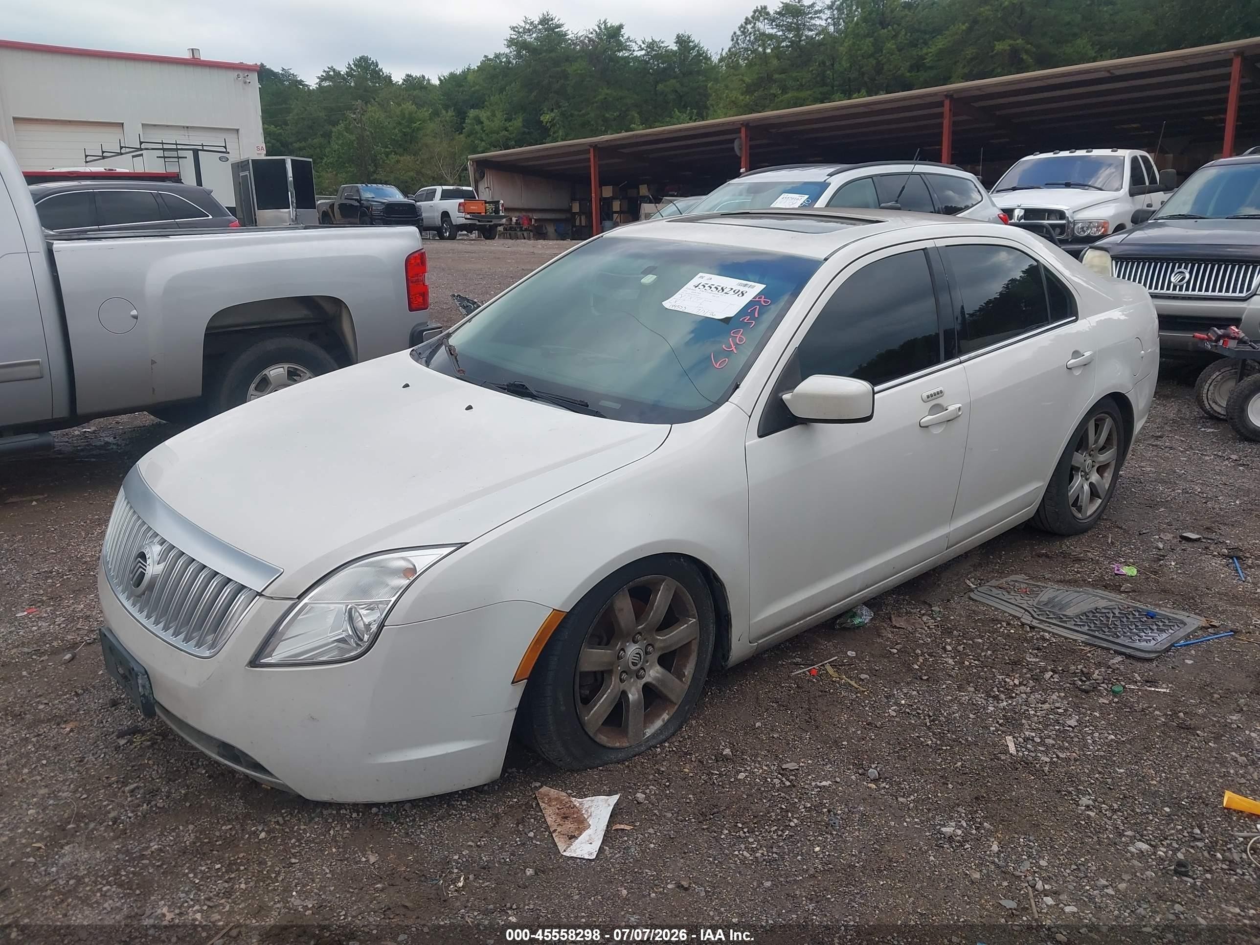 2010 Mercury Milan Premier Белый vin: 3MEHM0JG6AR648378