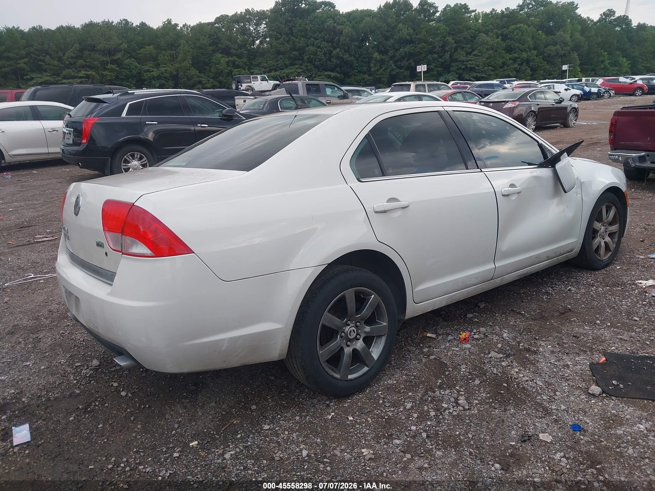 2010 Mercury Milan Premier Белый vin: 3MEHM0JG6AR648378