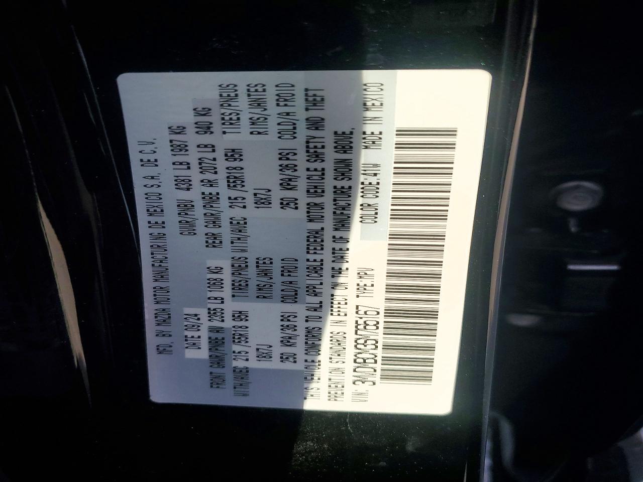 2025 Mazda Cx-30 Preferred Black vin: 3MVDMBCM3SM765167